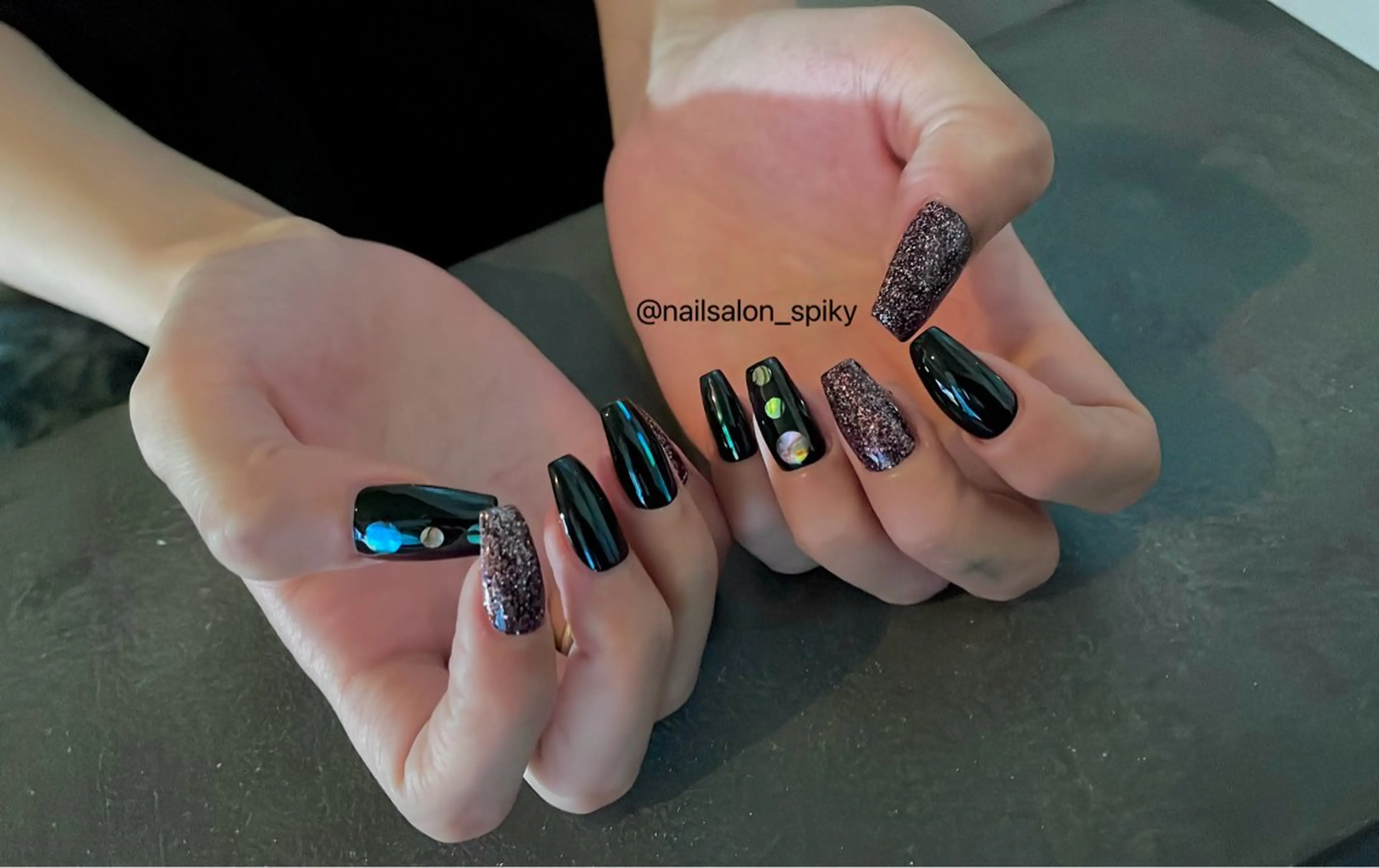 ネイル ハンドネイル Spiky とうげ ふうかのネイルデザイン