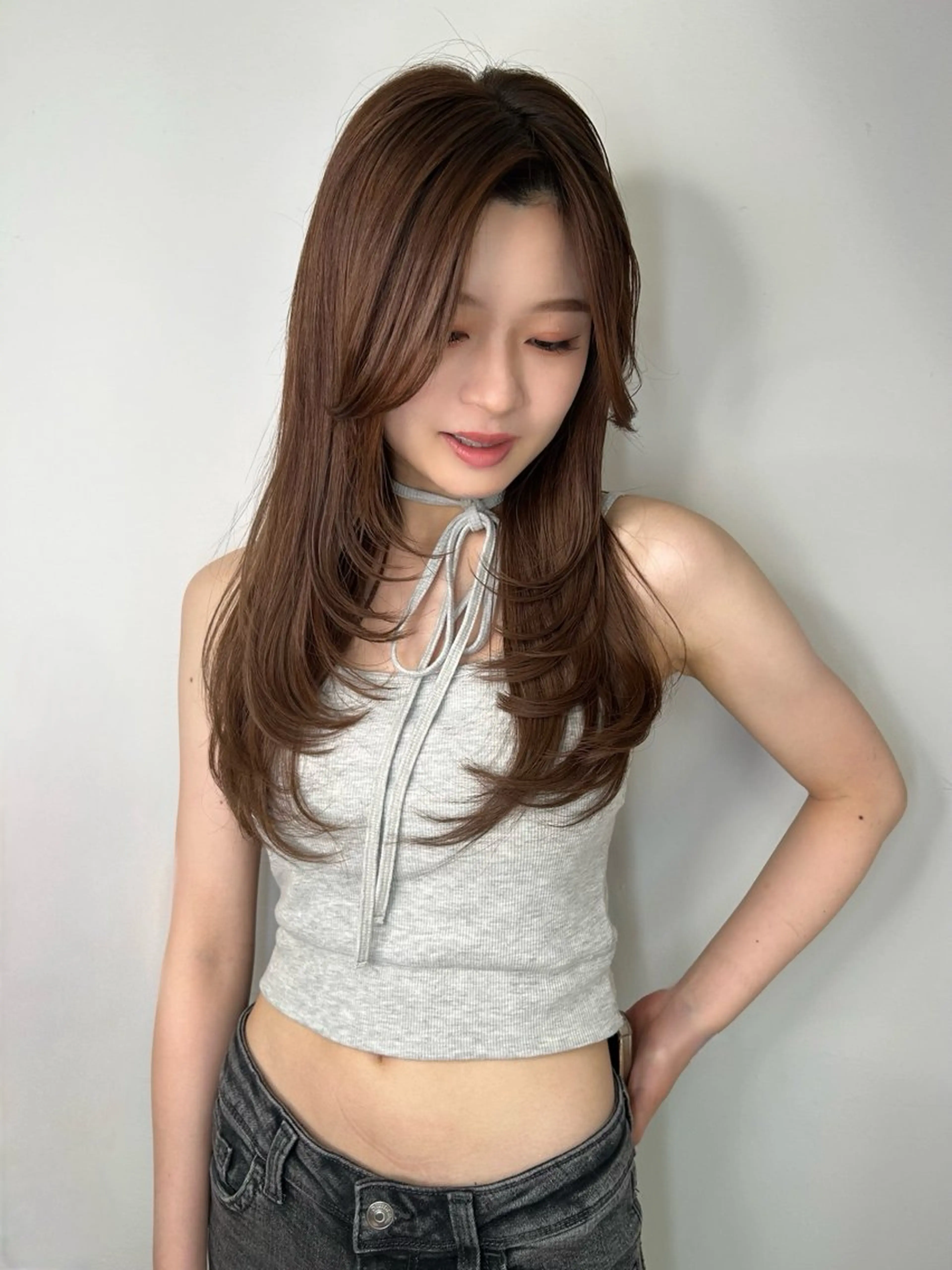 ロング カラー land所属・透明感カラー/レイヤ ー🌙Honokaのヘアスタイル