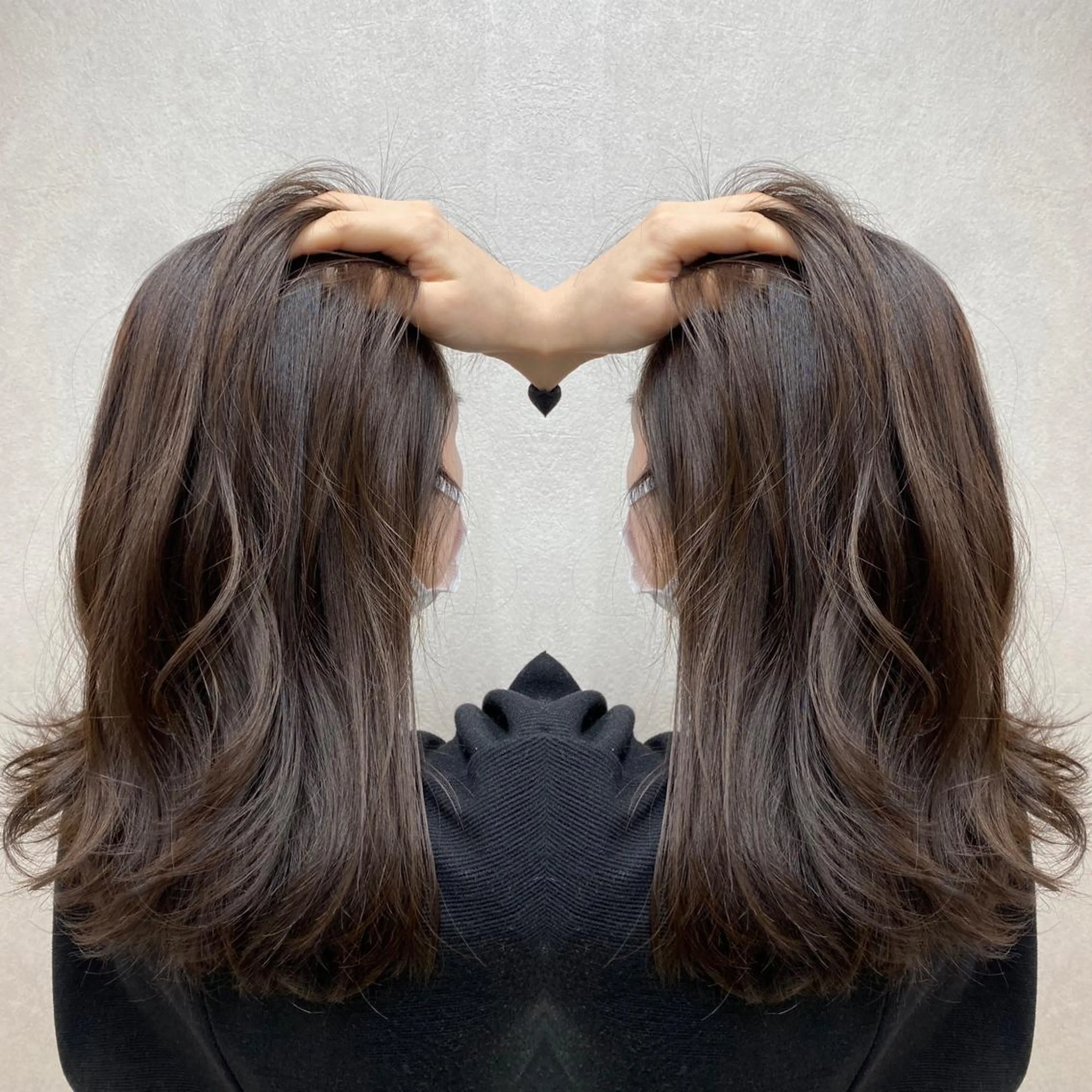 ロング カラー カット トリートメント tocca 💜石田愛結💜のヘアスタイル