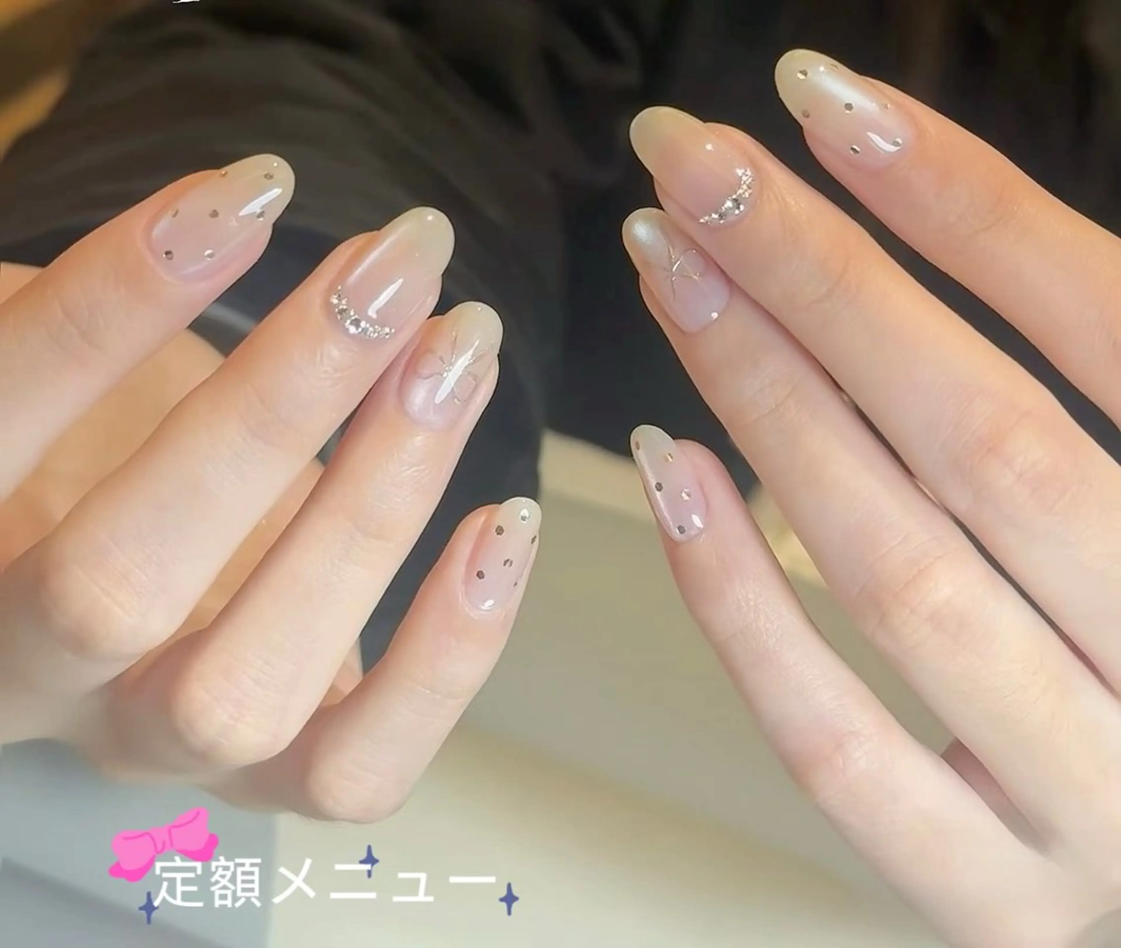 ネイル ホログラムネイル マグネットネイル ストーンネイル Rarity nail salon所属・Rarity Nail💗ちなつのネイルデザイン