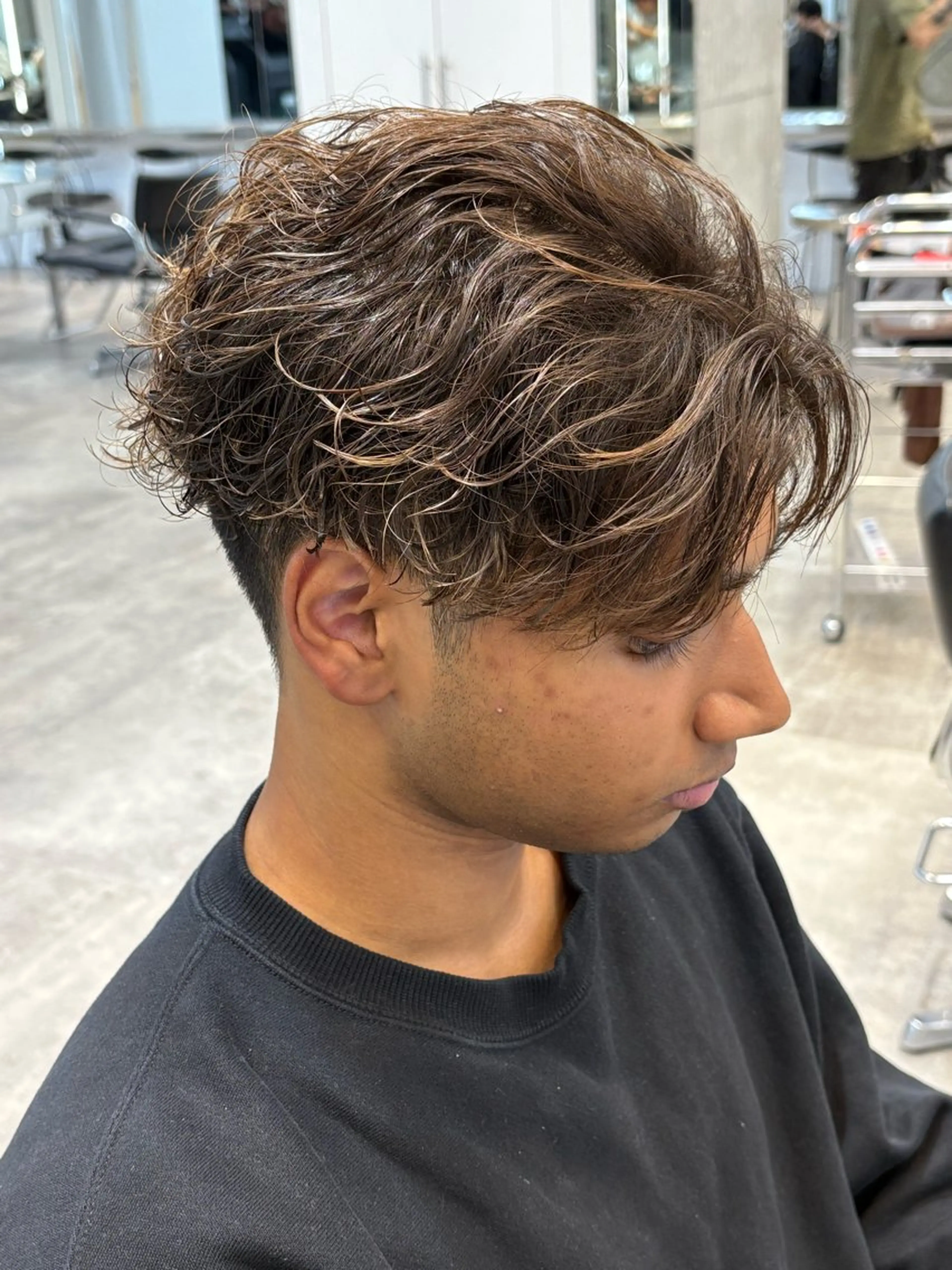 カラー パーマ メンズ カット パーマ トリートメント fifth 武正 琉生のヘアスタイル