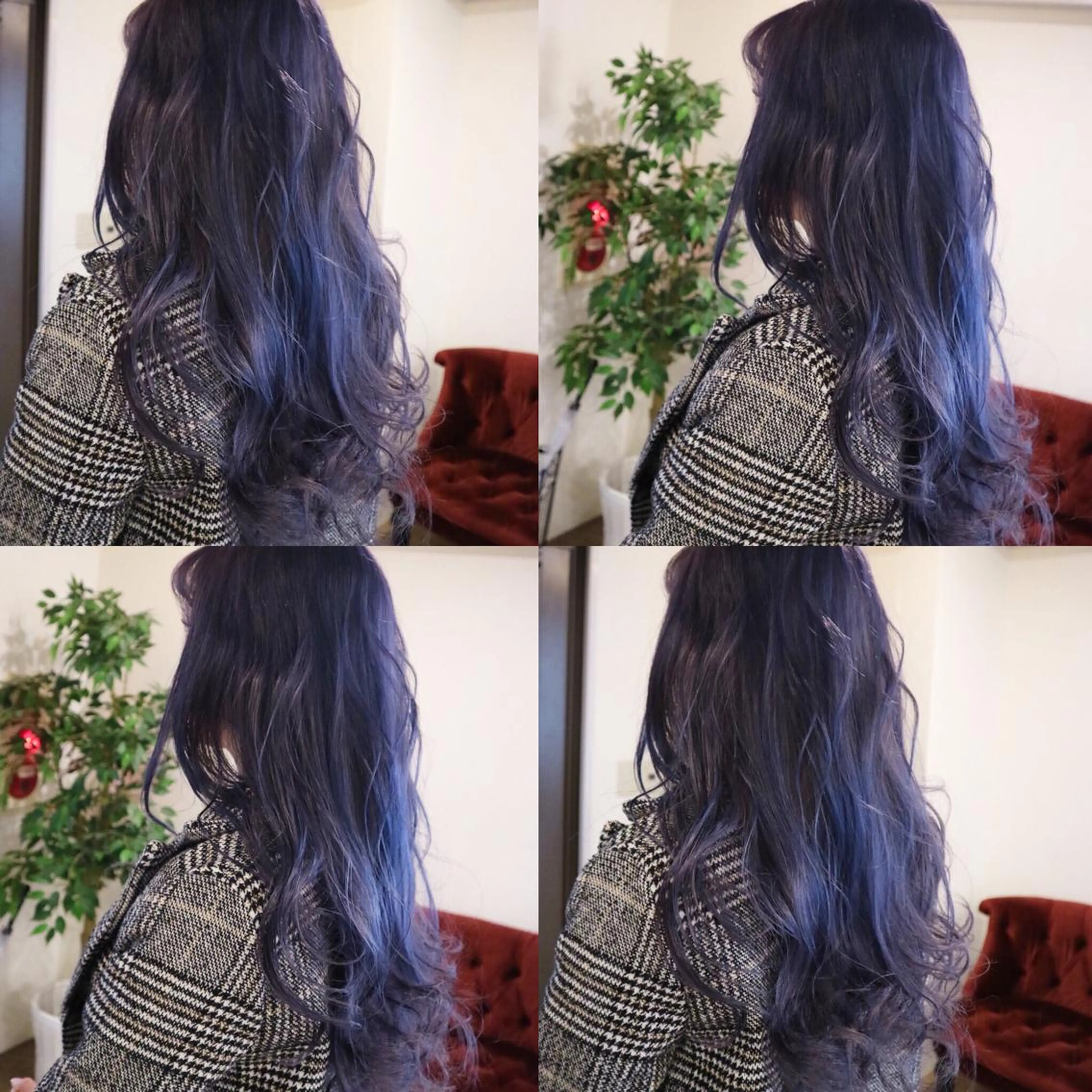 セミロング カラー アディクシーカラー アッシュ ブリーチ ラベンダーカラー ラベンダーアッシュ JIL BLAN 京都のヘアスタイル