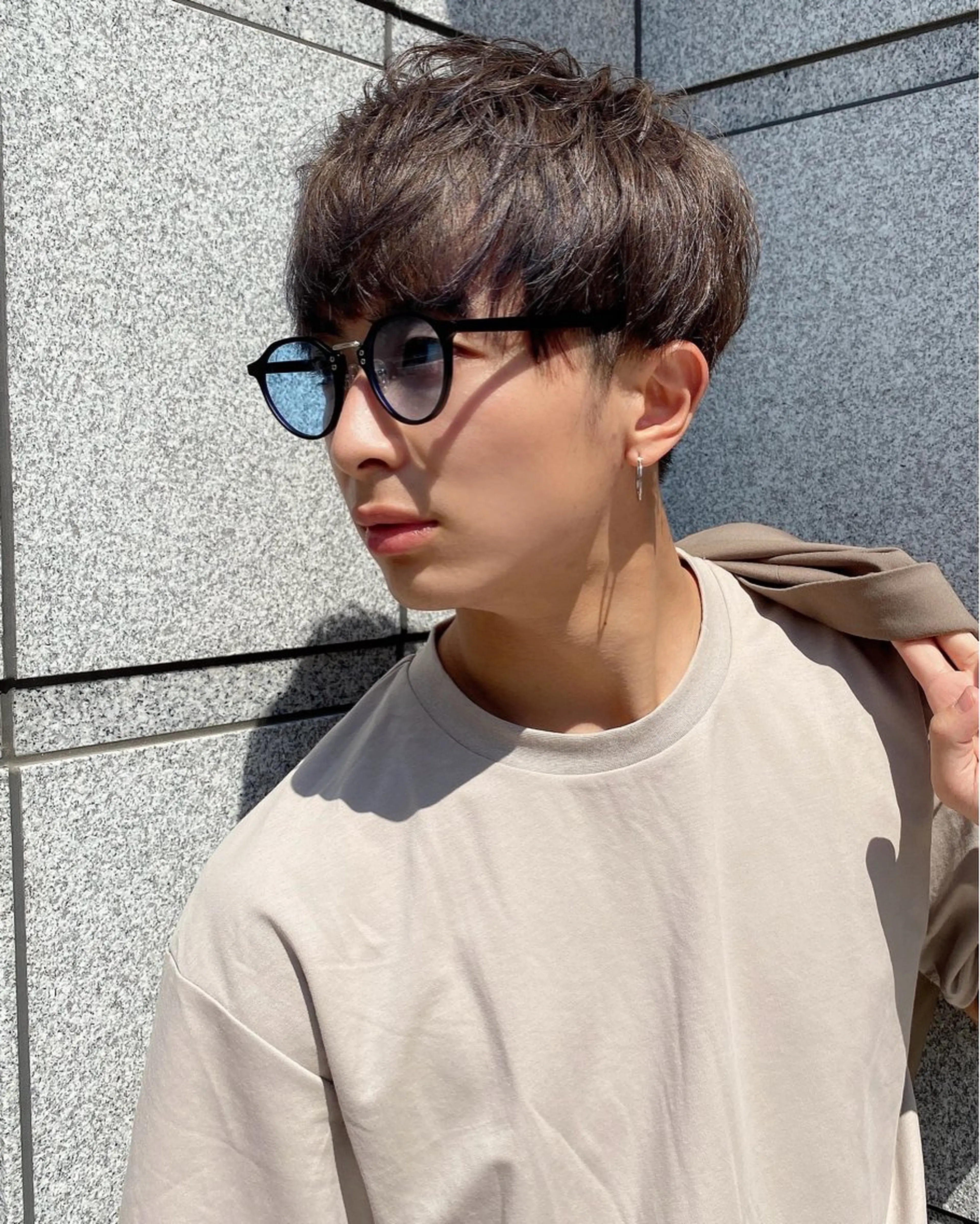 メンズ マッシュ メンズパーマ ボブ・レイヤー・縮毛 /内藤康太のヘアスタイル