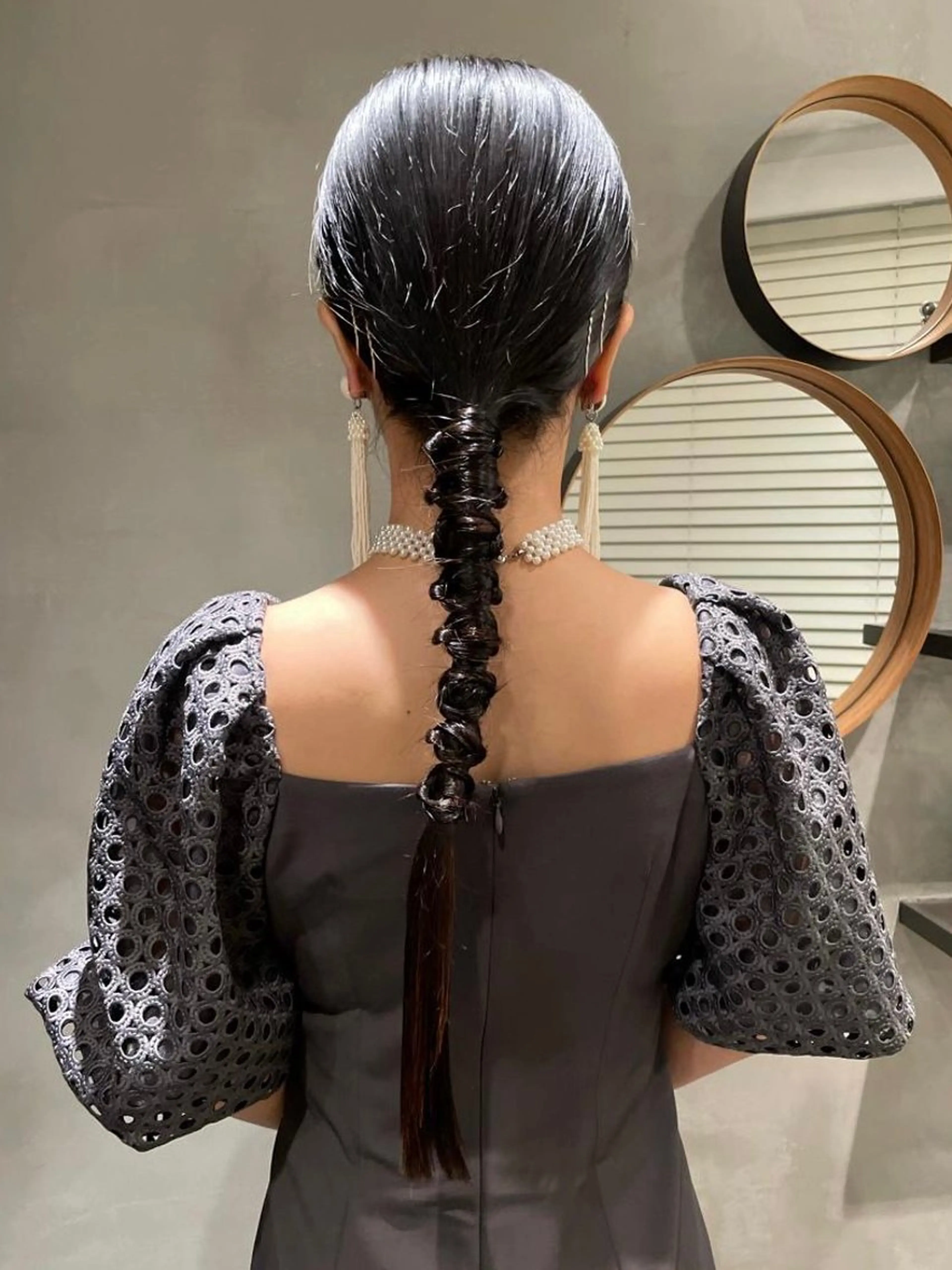 ロング ヘアアレンジ ヘアセット デザインカラー❤︎ イシイレイのヘアスタイル