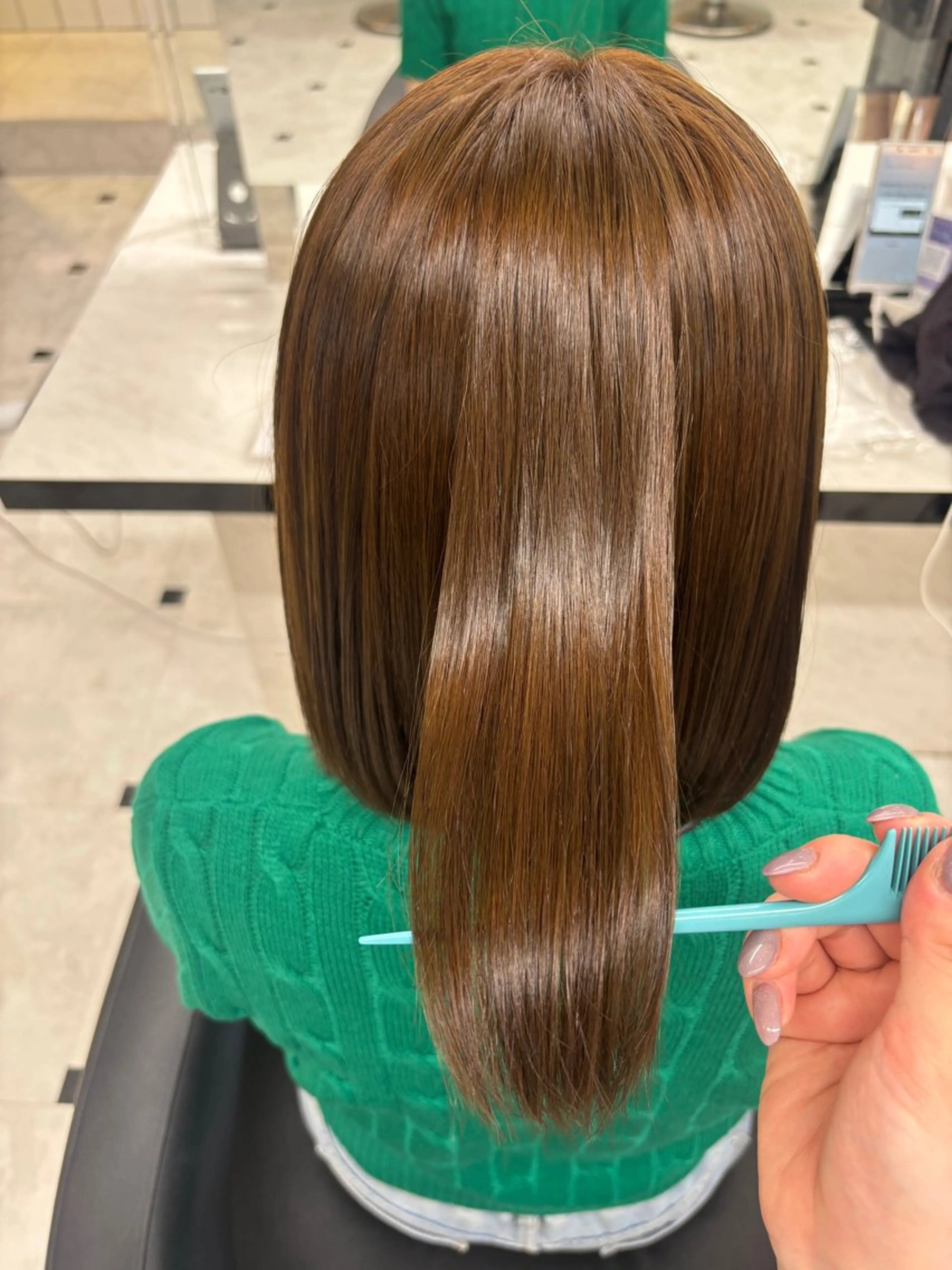 ショート カラー 透明感カラー グレージュ オリーブカラー オリーブグレージュ オリーブグレー ヘアカラー 💙ハイトーン韓国風 色白ヘア💙manaのヘアスタイル