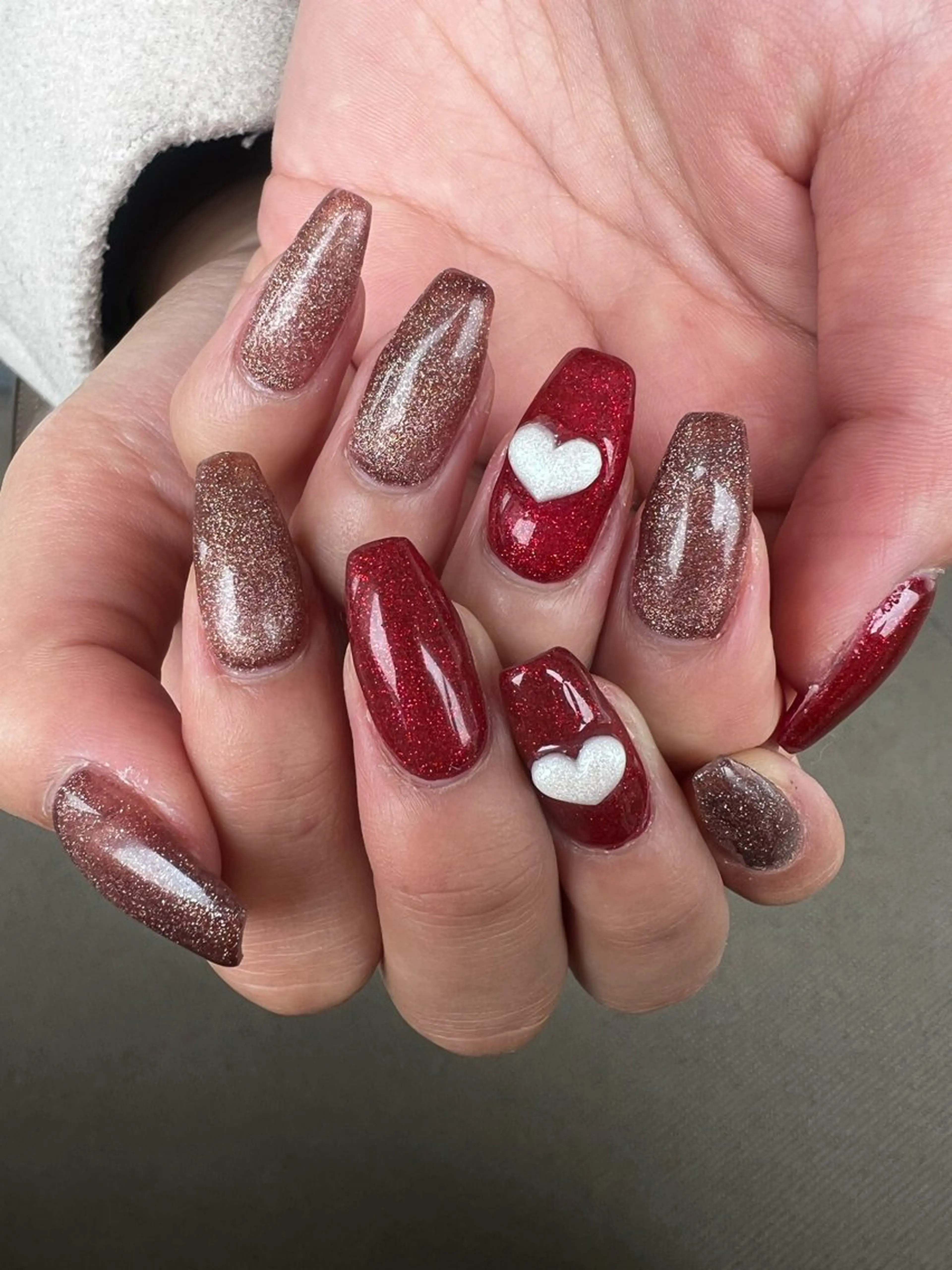 ネイル ハンドネイル m.nail/ 🐄💛🧡❤️のネイルデザイン