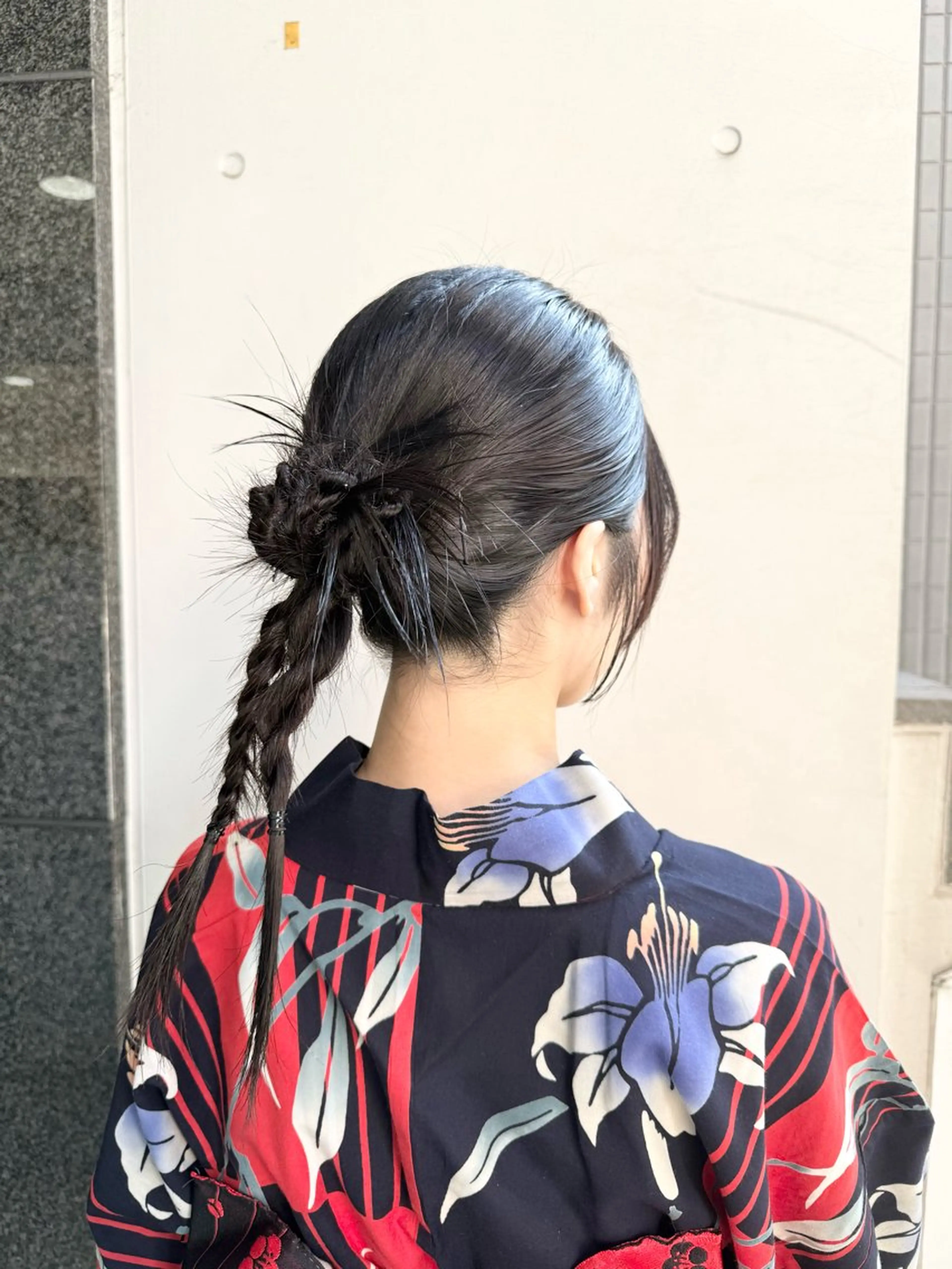 ヘアアレンジ ヘアセット アレンジ🎀暗髪🥣 FACE。らんのヘアスタイル