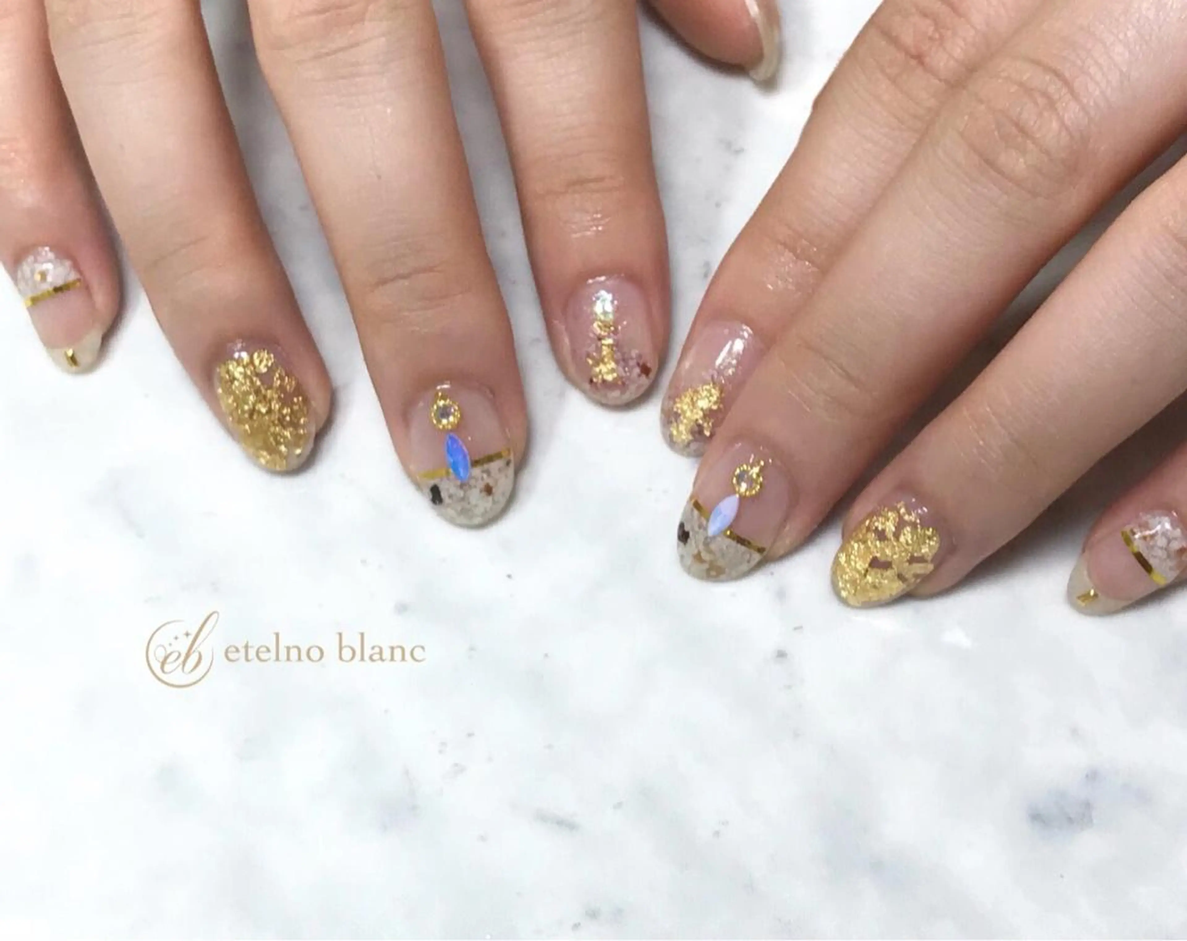 ネイル etelno blanc中目黒のネイルデザイン
