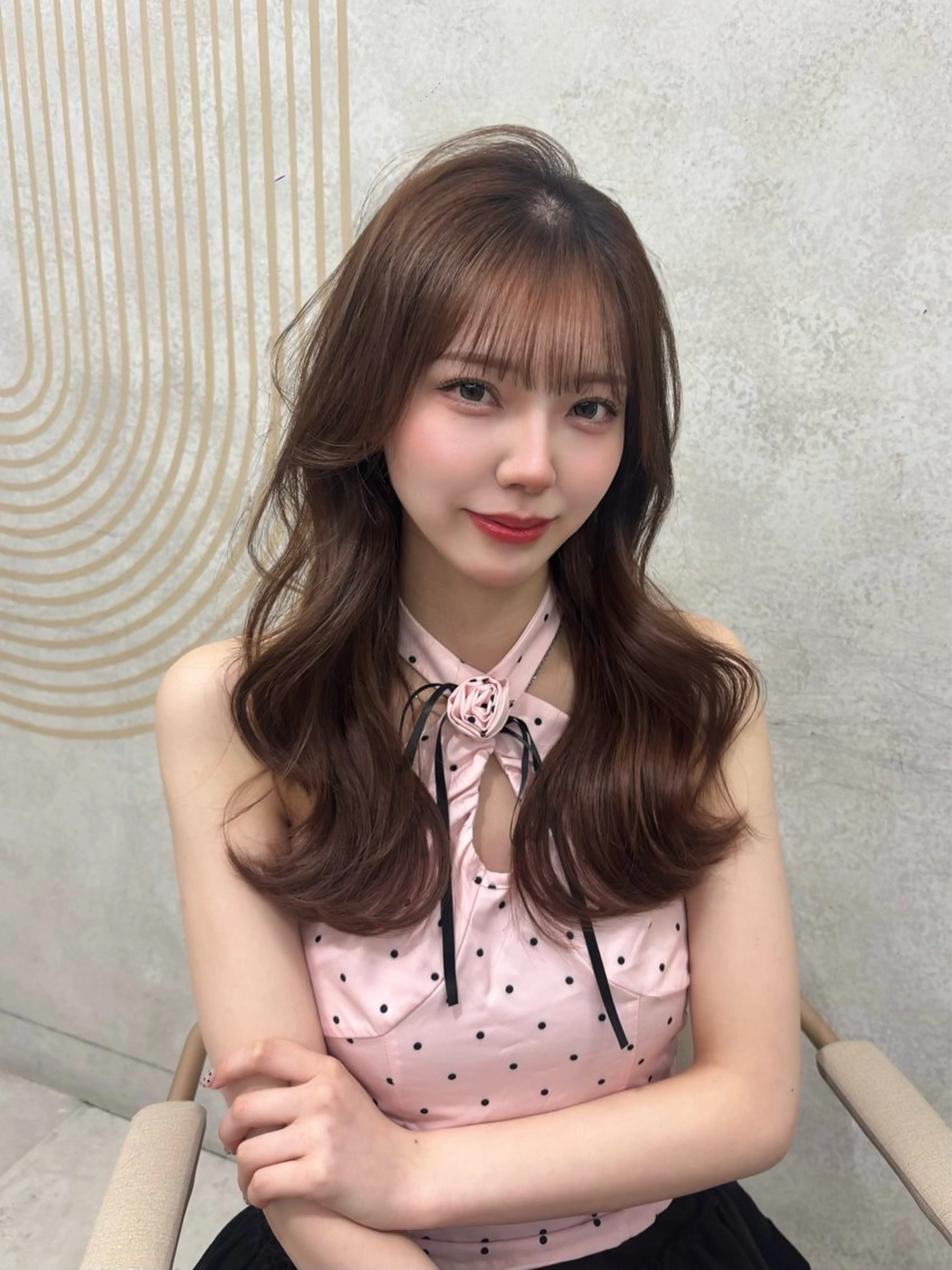 水光感カラー➕お顔周りcut➕オーダーメイド集中ケアトリートメント🪄💎➕韓国スタイリング🇰🇷の写真