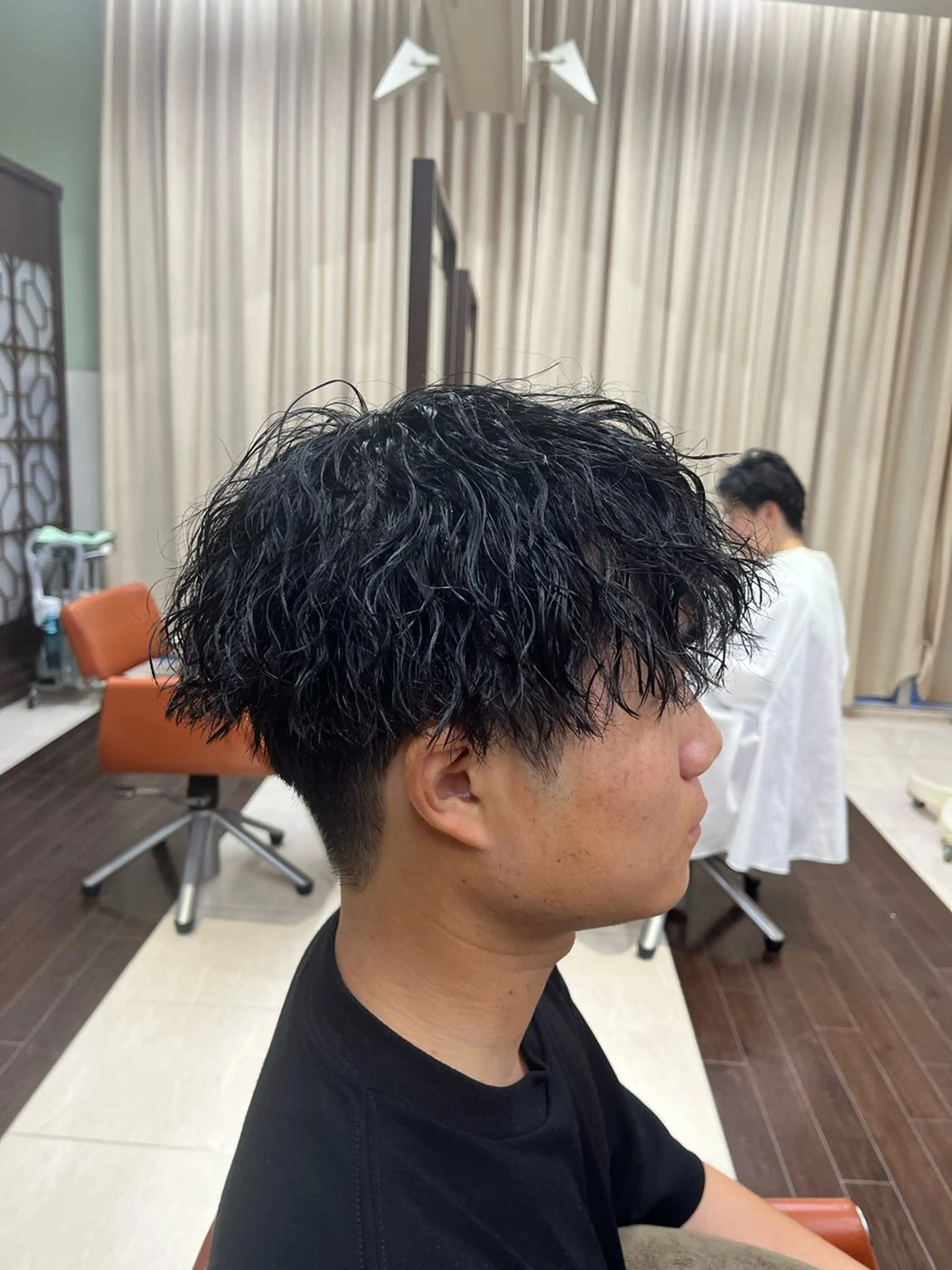 ショート パーマ メンズ マッシュ メンズパーマ ツイストスパイラルパーマ スパイラルパーマ AROH men's cut&men's perm 船橋店所属・🧊メンズ特化🧊 高木航希のヘアスタイル
