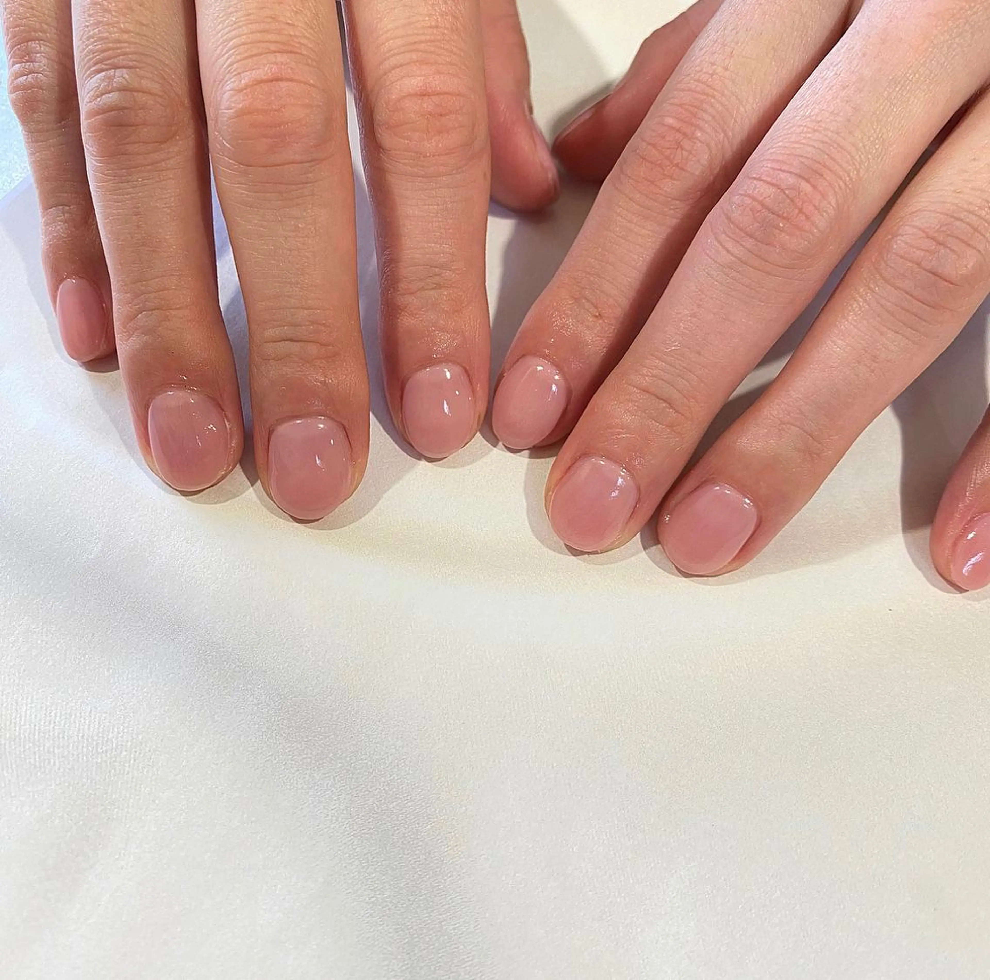 ネイル クリアネイル ピンク 椎葉 麻里矢のネイルデザイン