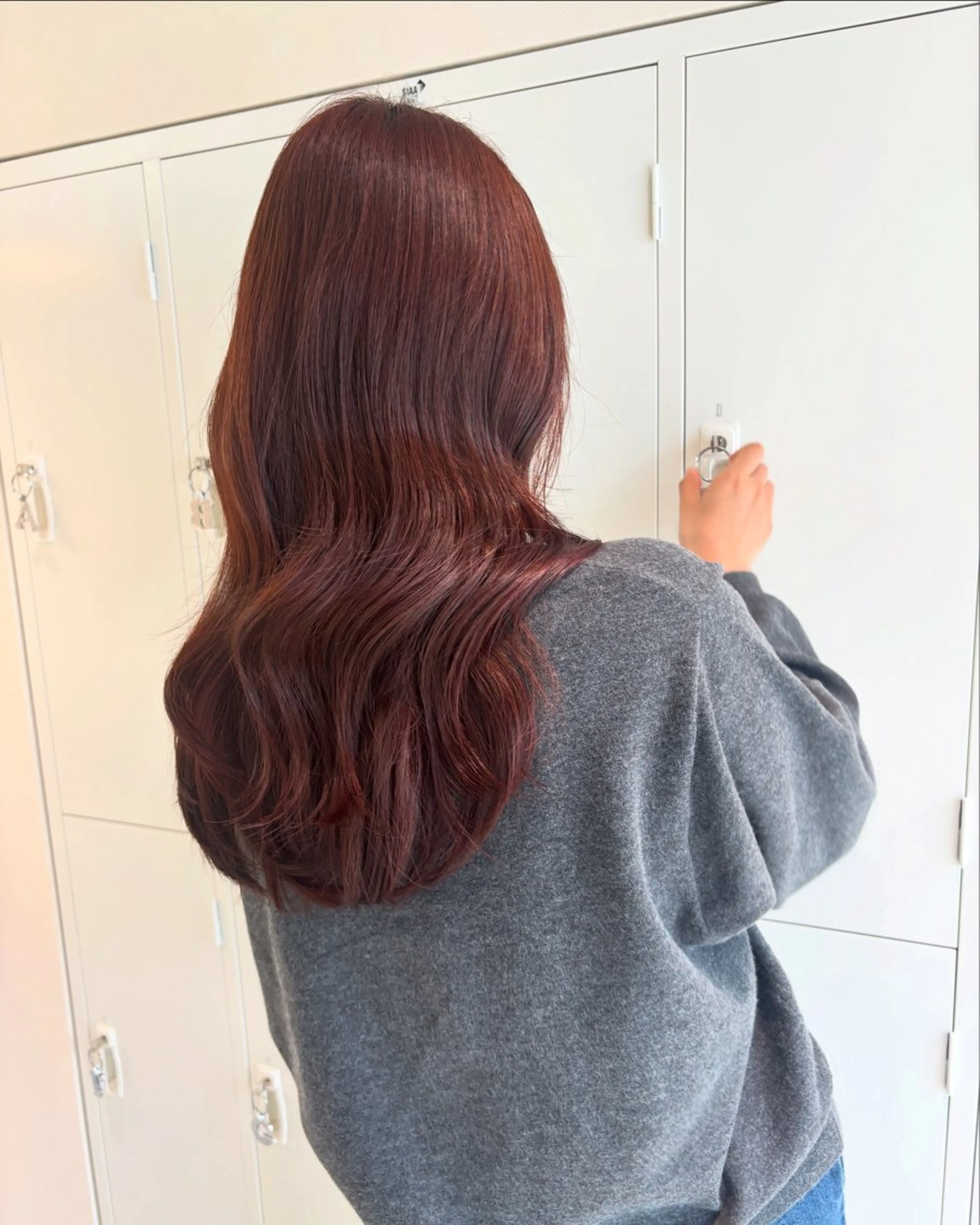 セミロング カラー カット ヘアカラー トリートメント ヘッドスパ 広島/わかな/ヘア セット/オリーブのヘアスタイル