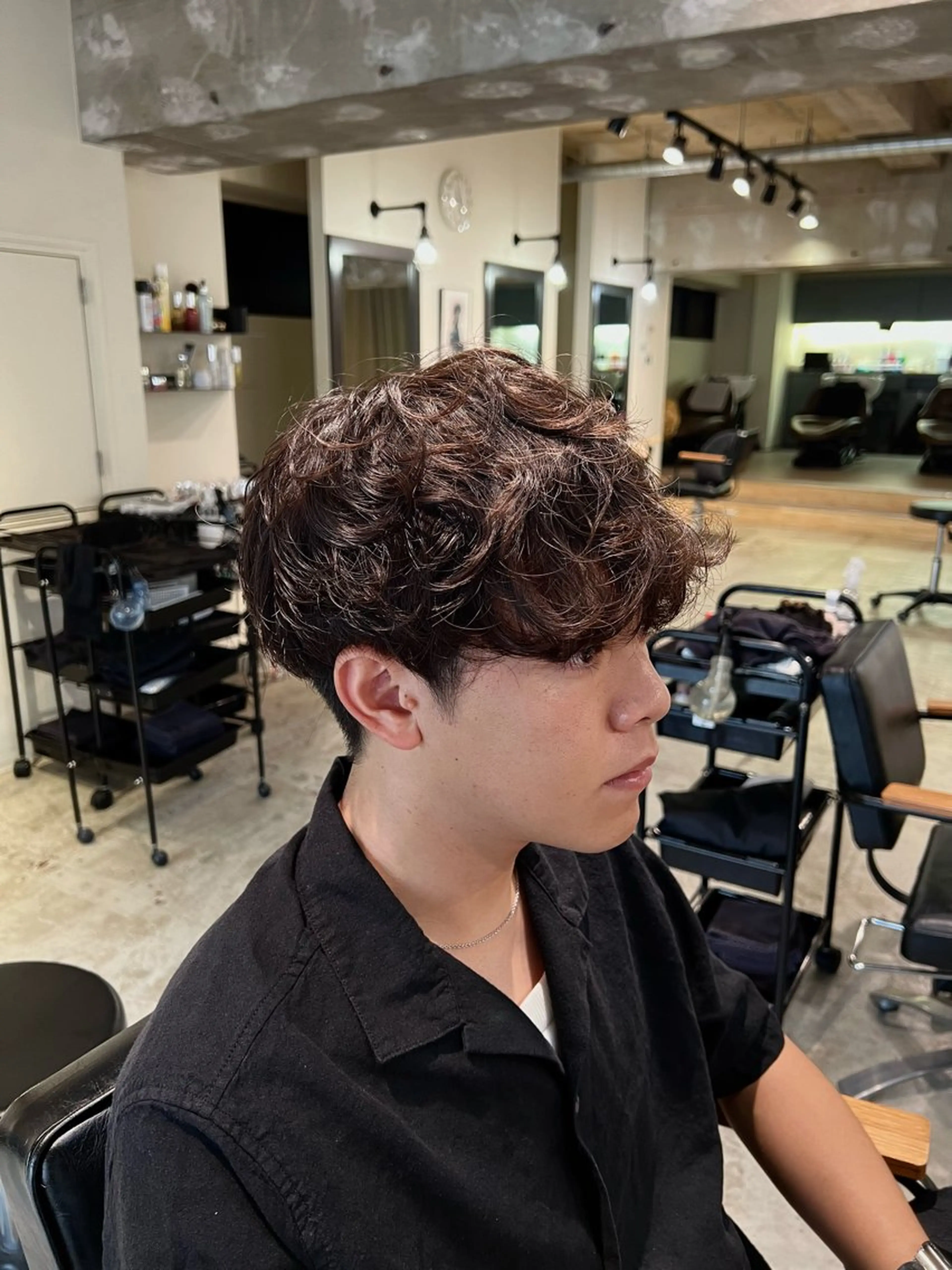 パーマ メンズ カット パーマ トリートメント 金山/メンズカット/ パーマ/木澤 航のヘアスタイル