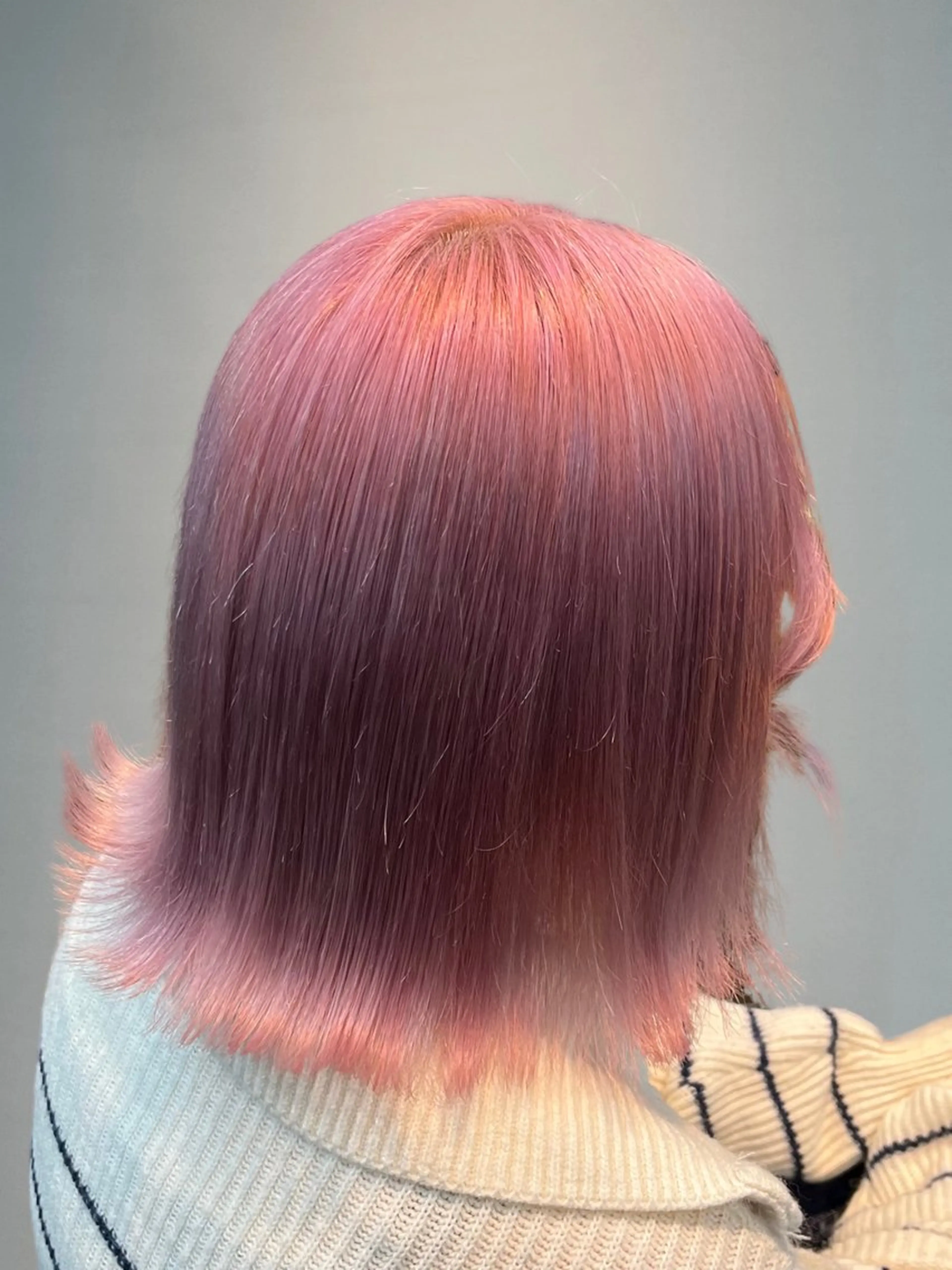 ミディアム カラー ヘアカラー トリートメント 《髪質改善 UN BLEACH》のヘアスタイル