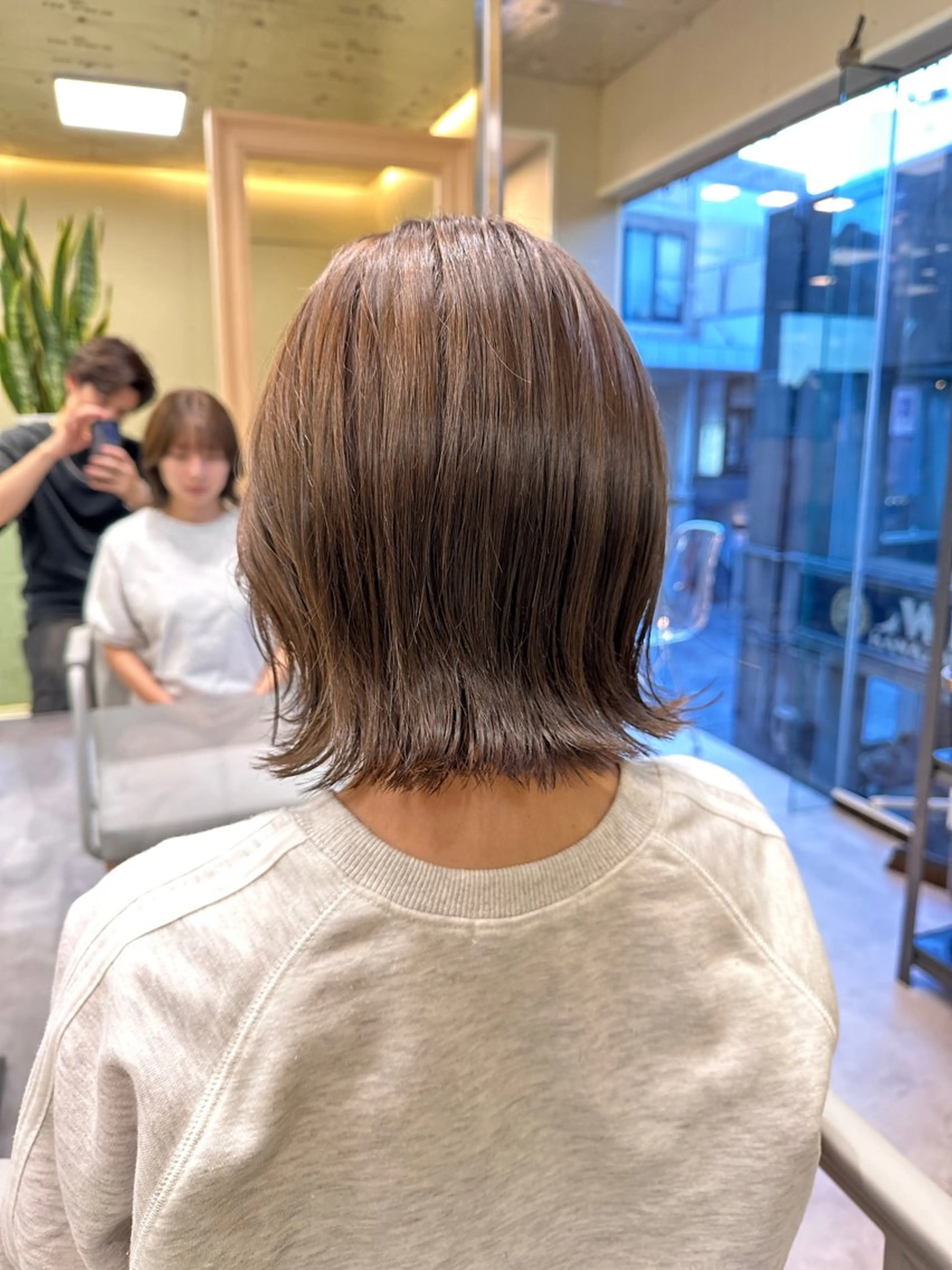 ショート ヘアカラー ボブ/ぱつっとボブ/ 谷口 海星のヘアスタイル