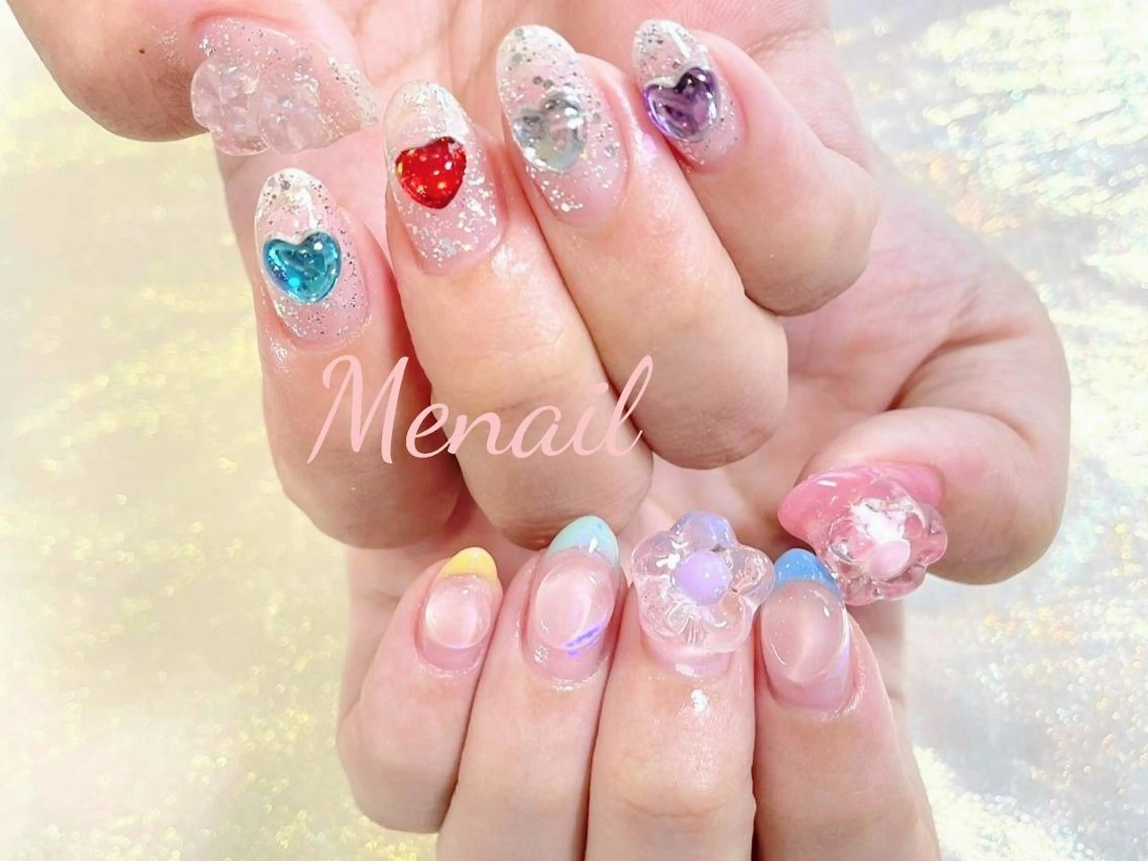 ネイル 🤍POP可愛い🧸 Menailのネイルデザイン