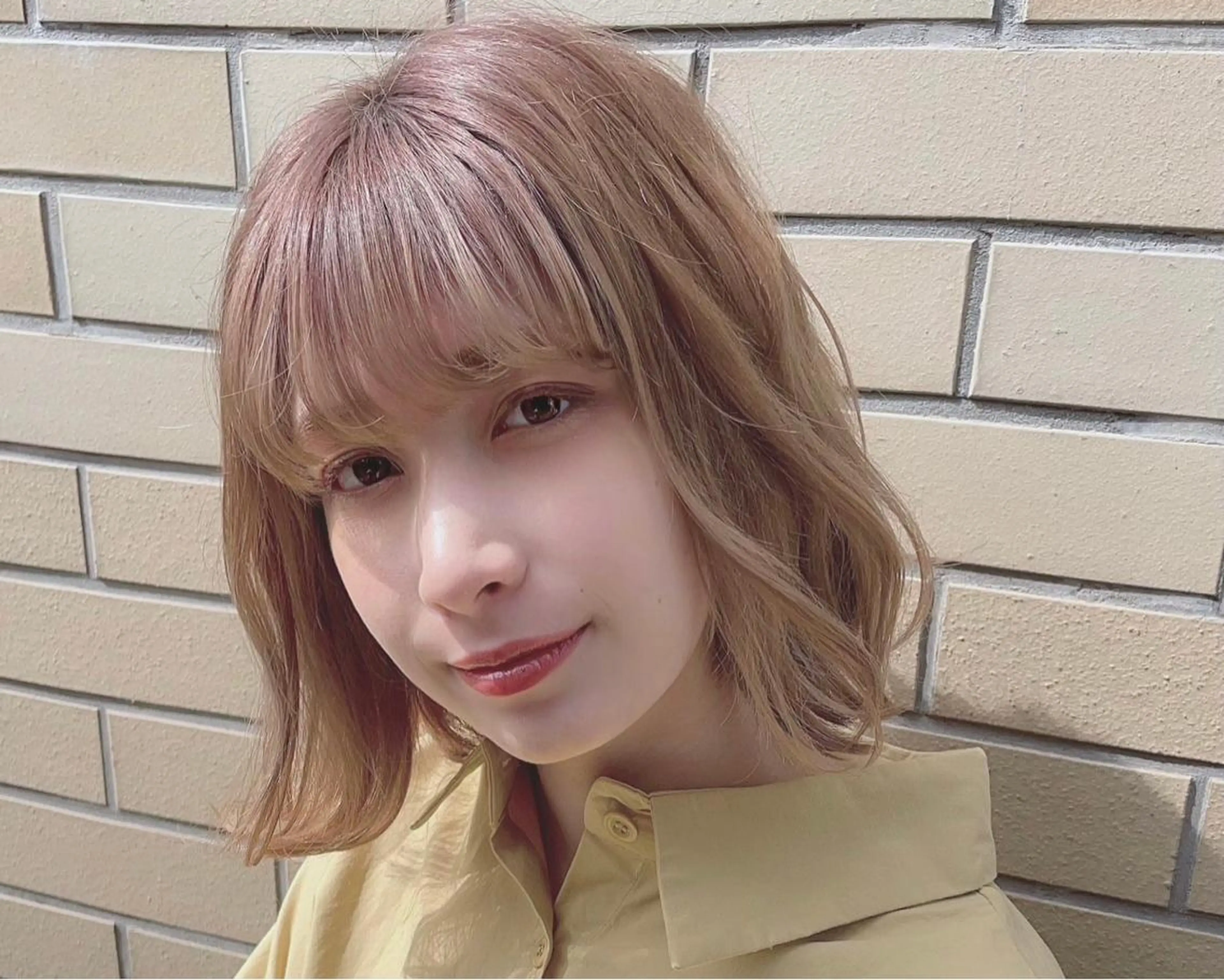 ミディアム カラー パーマ ヘアアレンジ 【公式】amble luxe池袋東口💛のヘアスタイル