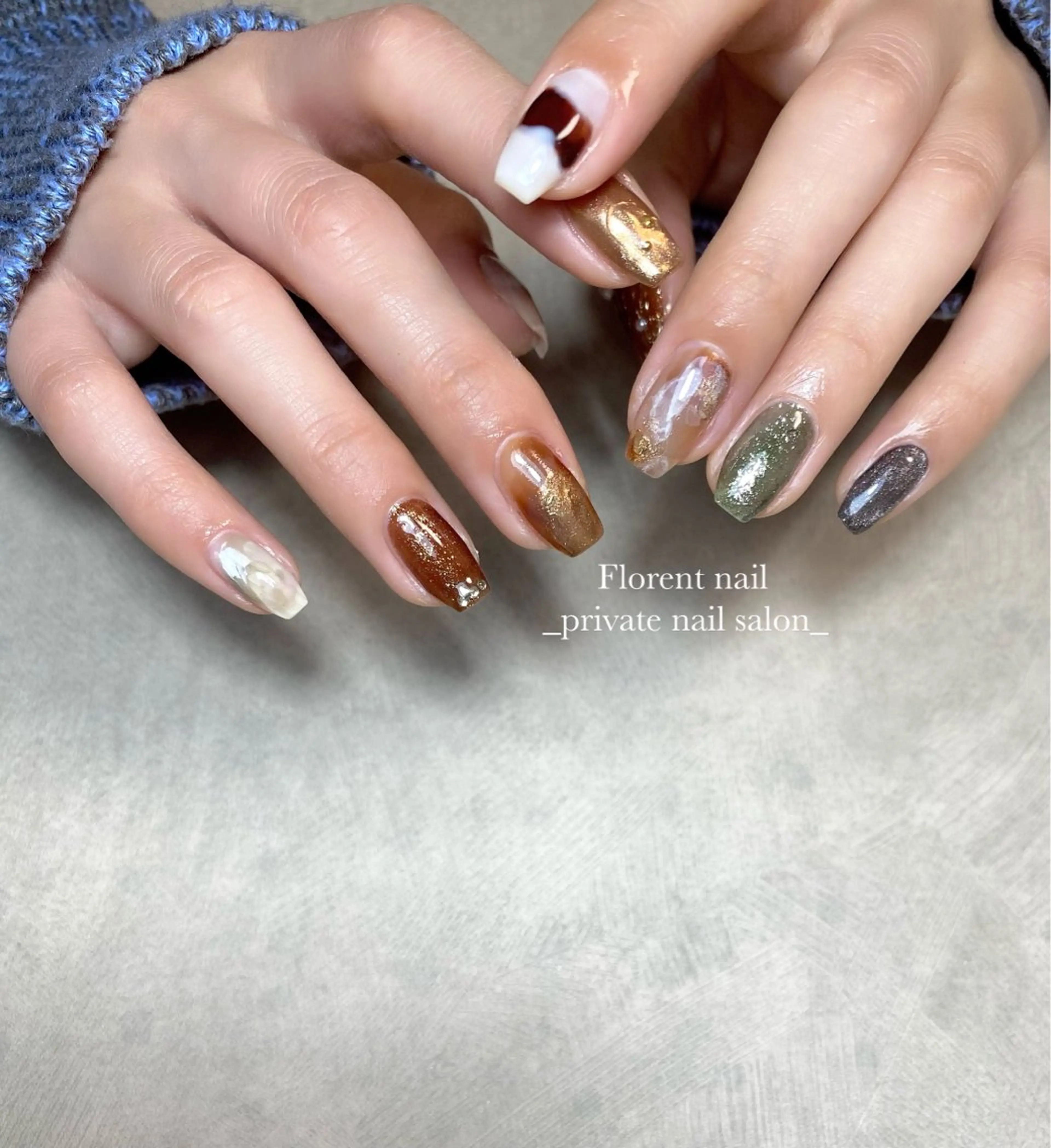 ネイル ハンドネイル florent nailのネイルデザイン