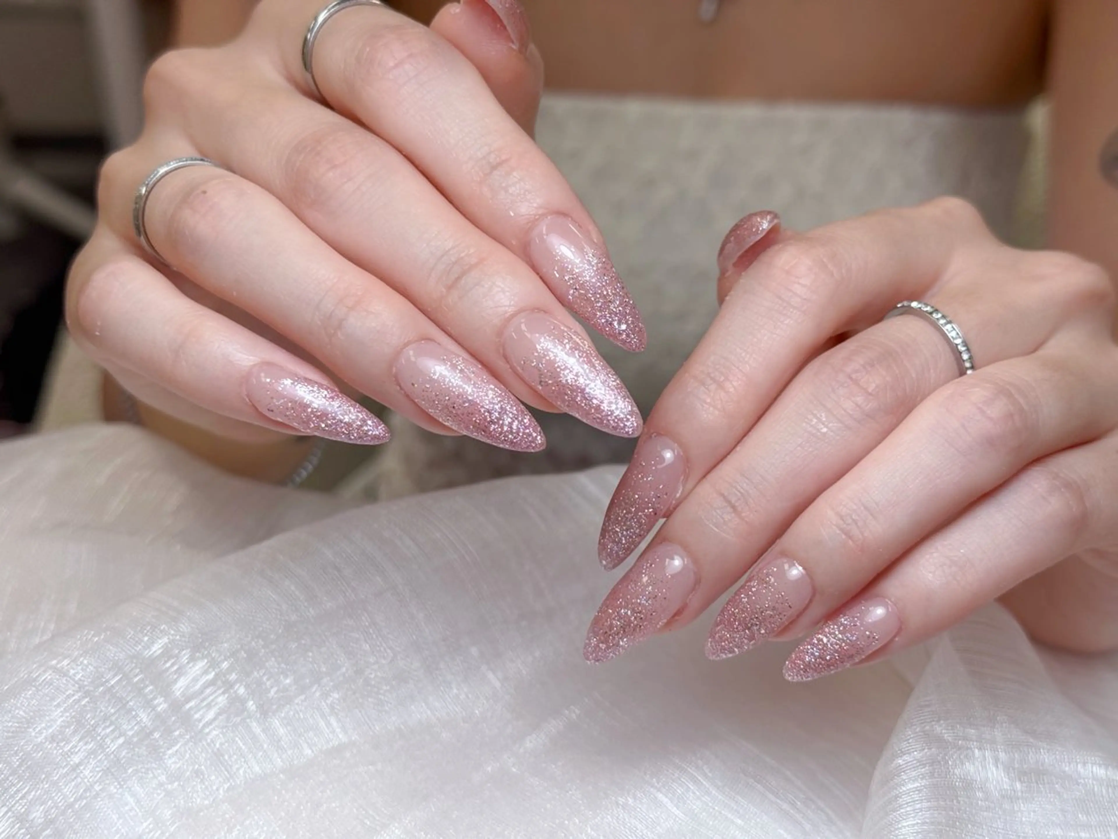 ネイル アートネイル 成人式 ジェルネイル ニュアンスネイル 夏ネイル ハンドネイル Jenn Nail_ ヘビのネイルデザイン