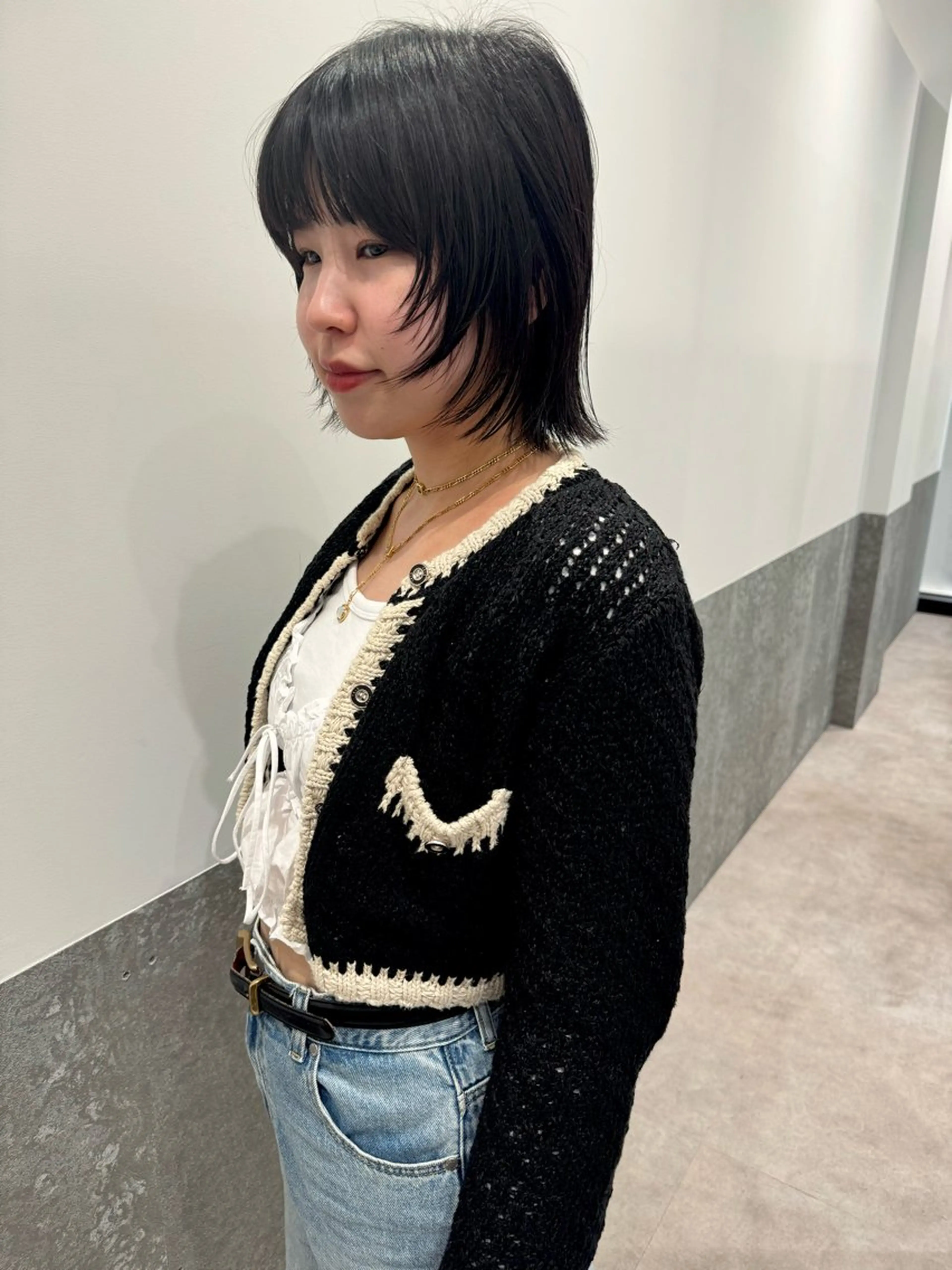 ミディアム カラー レイヤーカット カット ヘアカラー センスをお届けします 大谷将生INFPのヘアスタイル