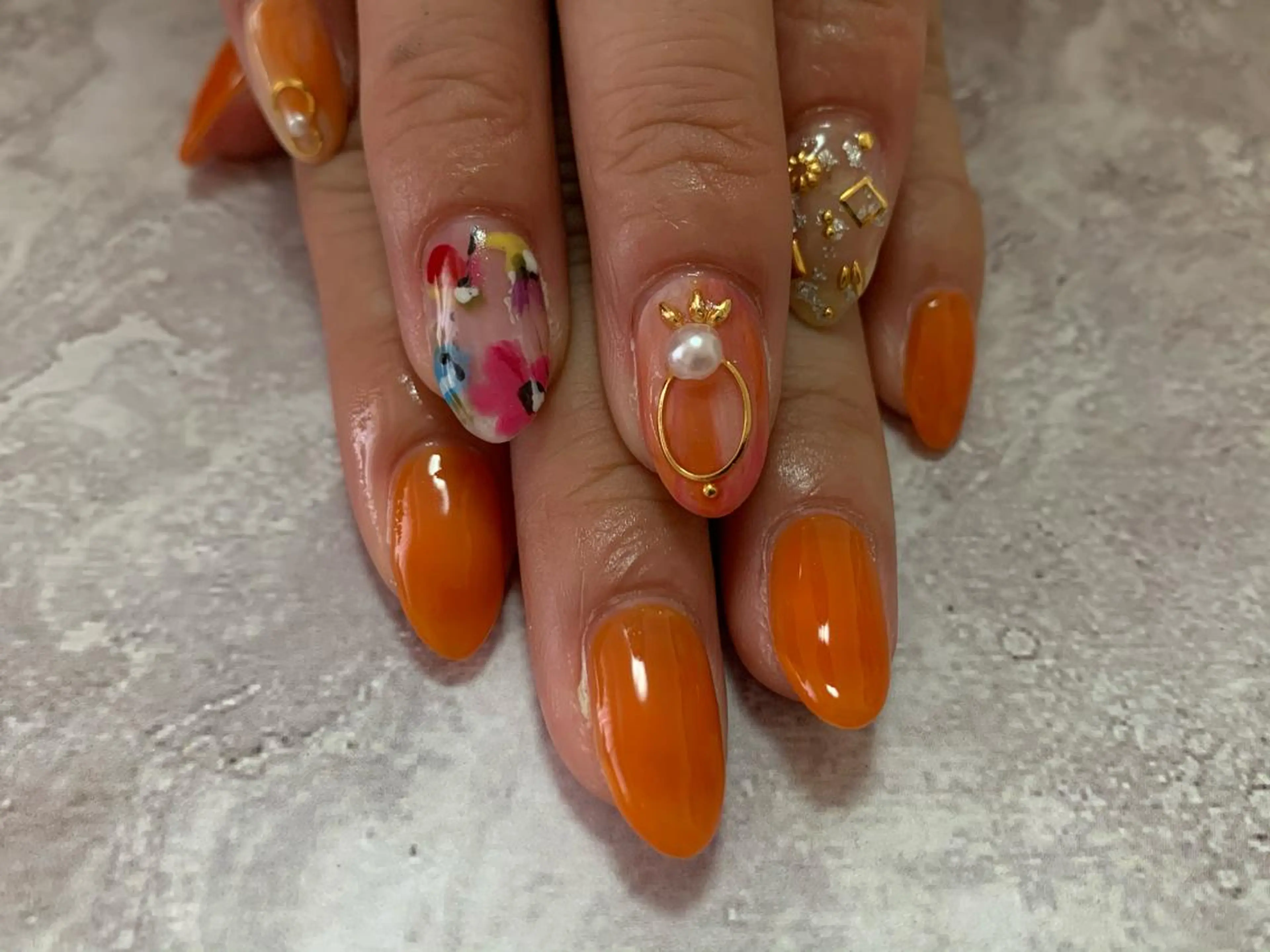 ネイル アートネイル フラワーネイル ジェルネイル doroom所属・Nail doroomのネイルデザイン