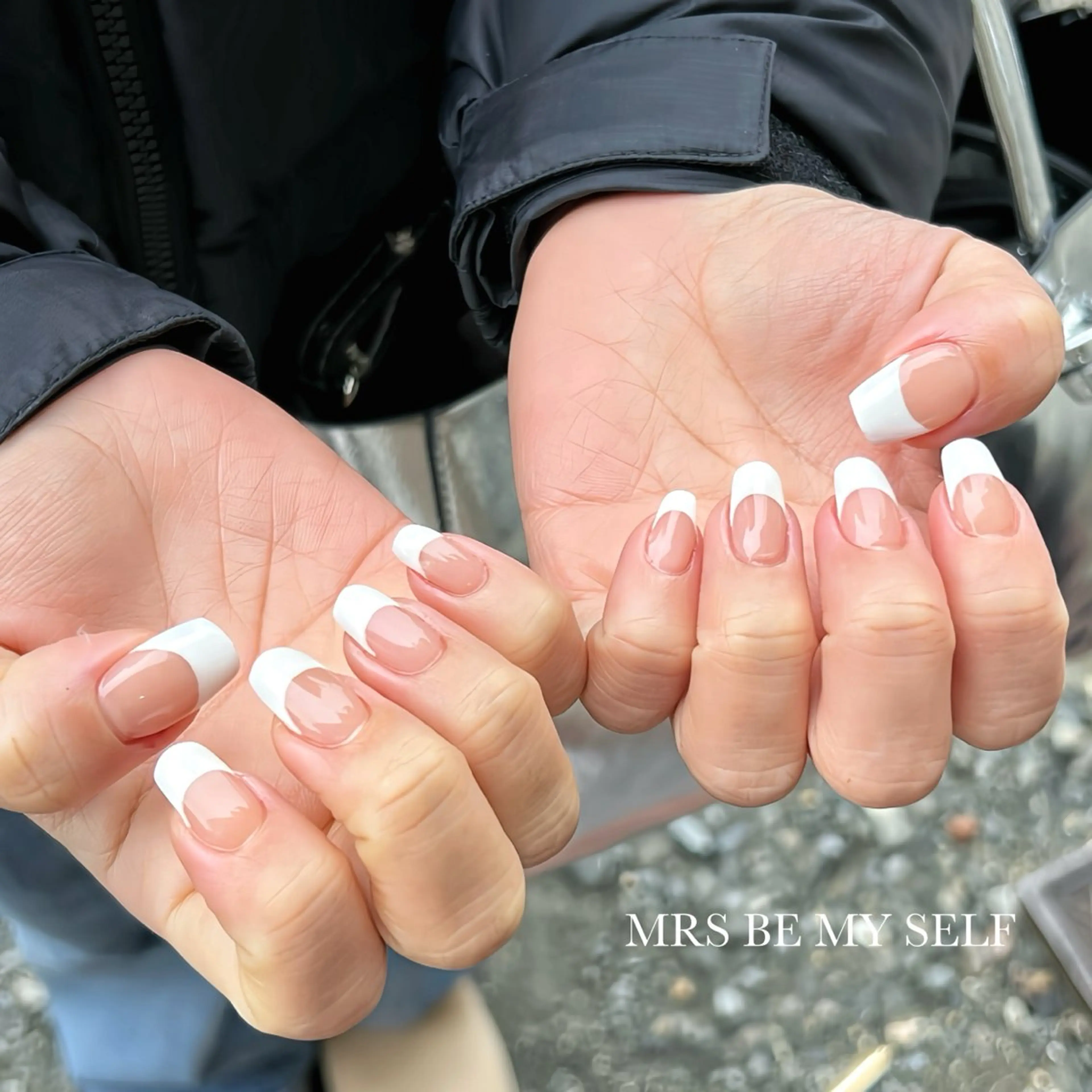 ネイル フレンチネイル シンプルネイル ハンドネイル MRS/ miyu🎀のネイルデザイン