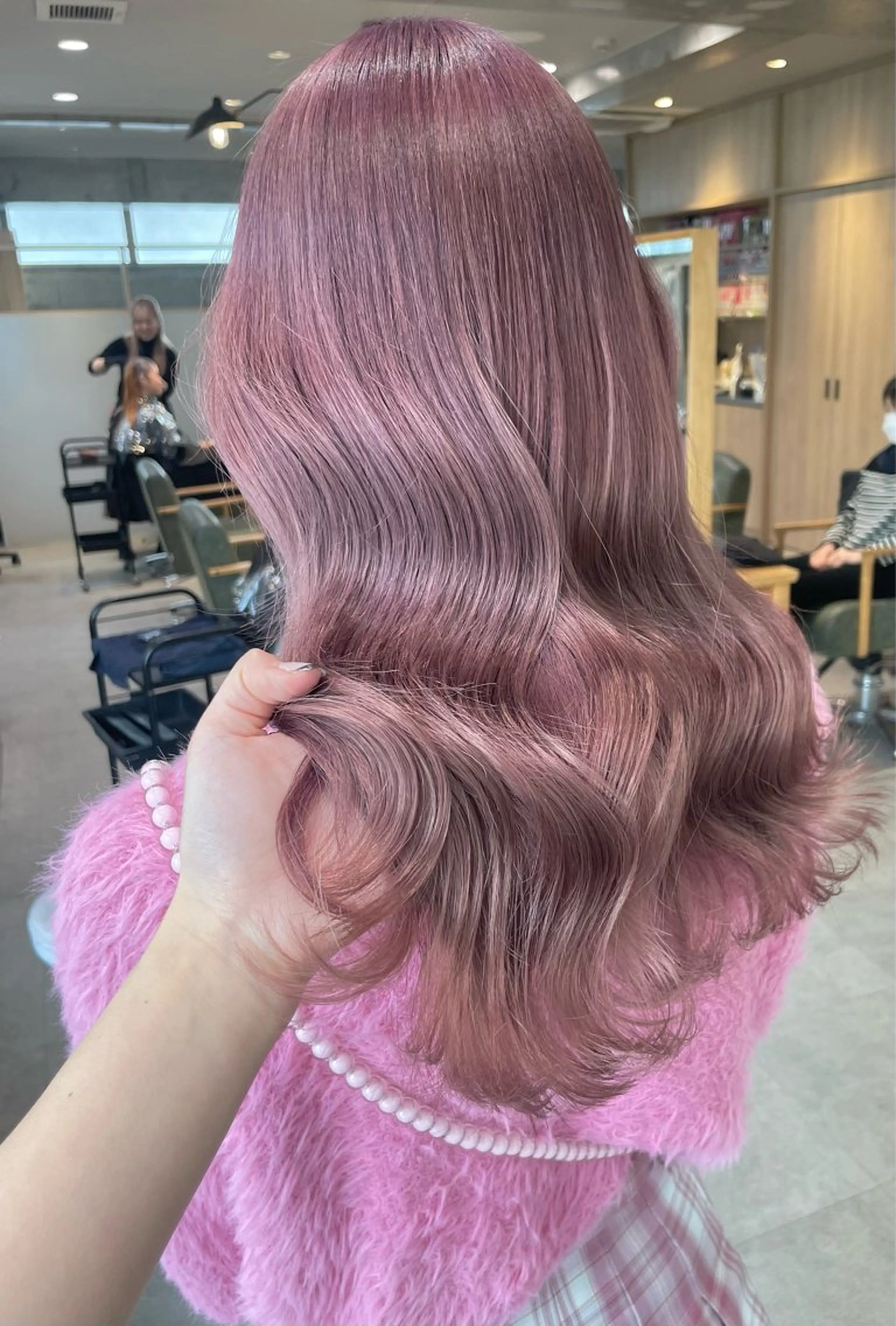 ミディアム カラー ブリーチ ケアブリーチ ヘアセット ジャニヲタ美容師 /👒ルナ🛍のヘアスタイル