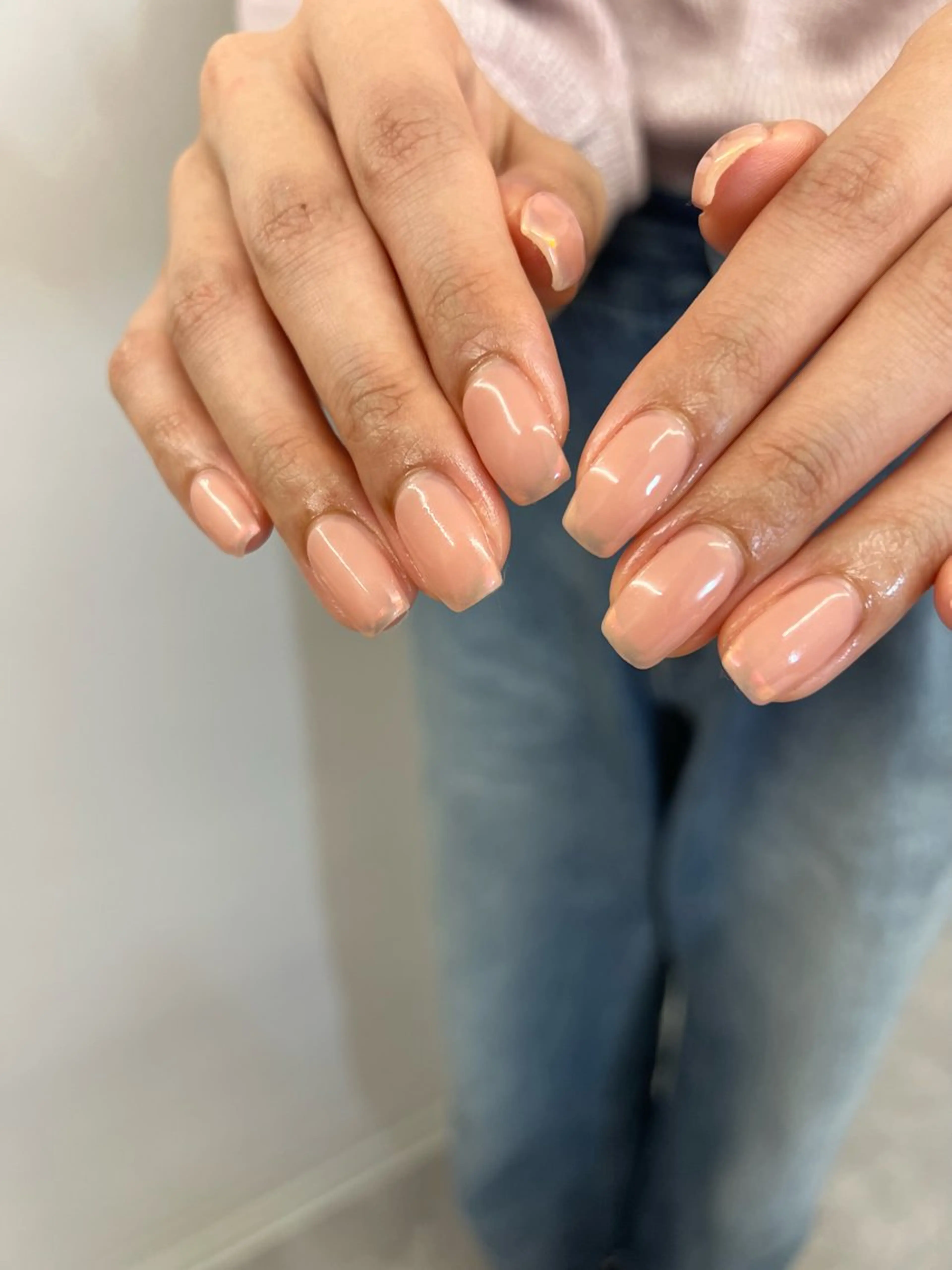 ネイル オーロラネイル フレンチネイル ジェルネイル マグネットネイル ニュアンスネイル ハンドネイル ハンドケア Bana_ Nailのネイルデザイン