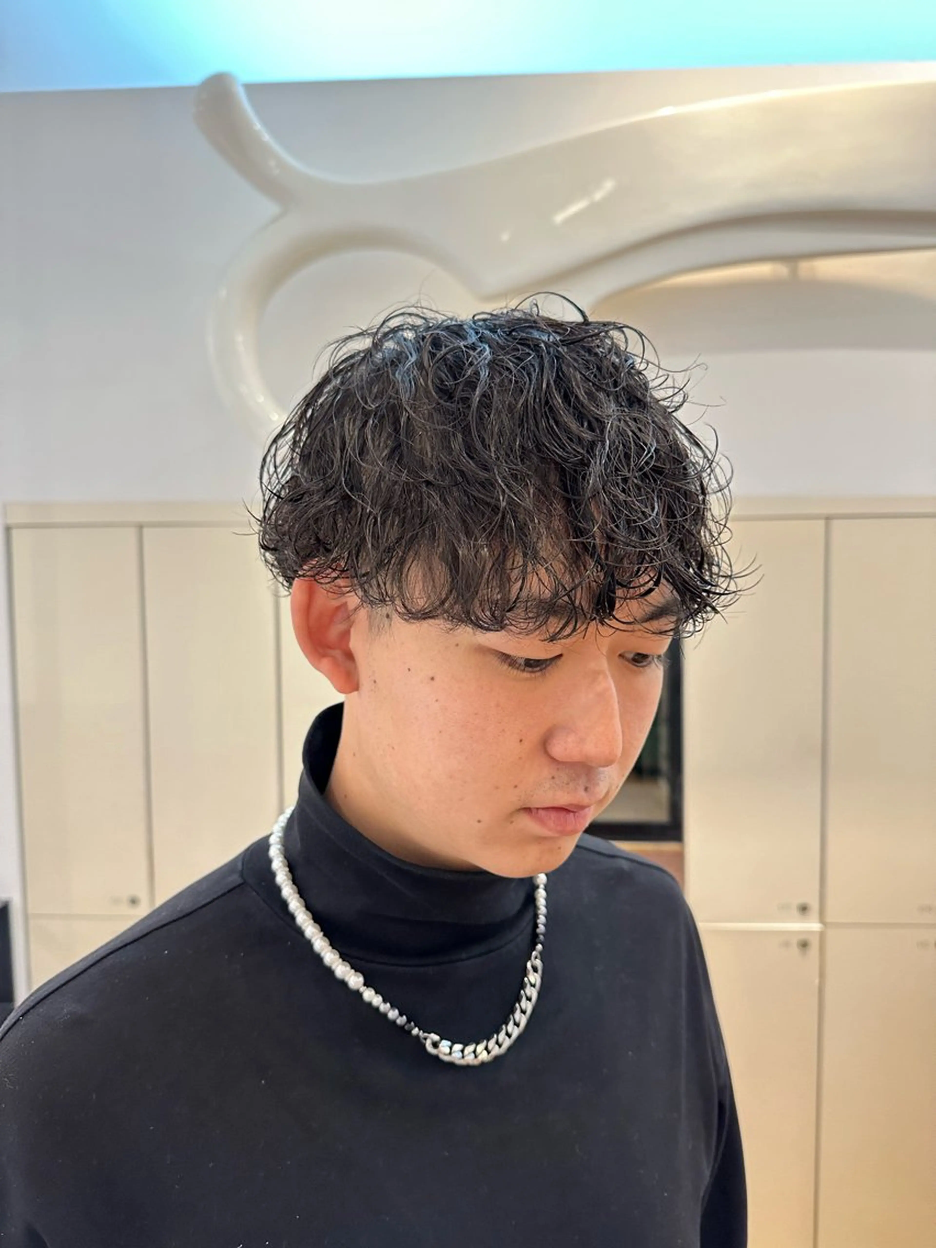 パーマ ツイストスパイラルパーマ スパイラルパーマ カット パーマ 安藤 太一のヘアスタイル