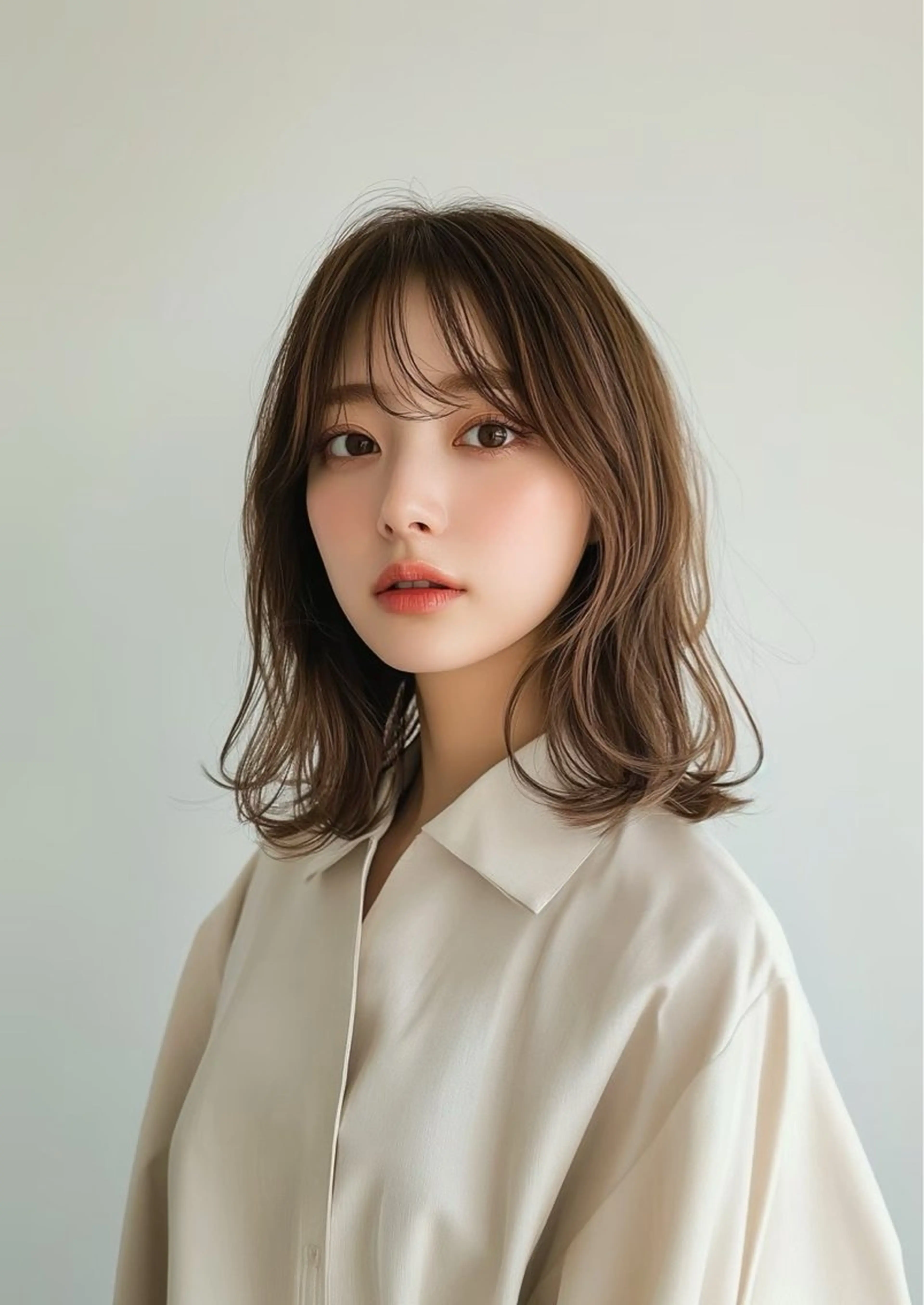 ミディアム カラー カット ヘアカラー VLOW nex the salon所属・韓国風/髪質改善/ ナガヤアキラのヘアスタイル