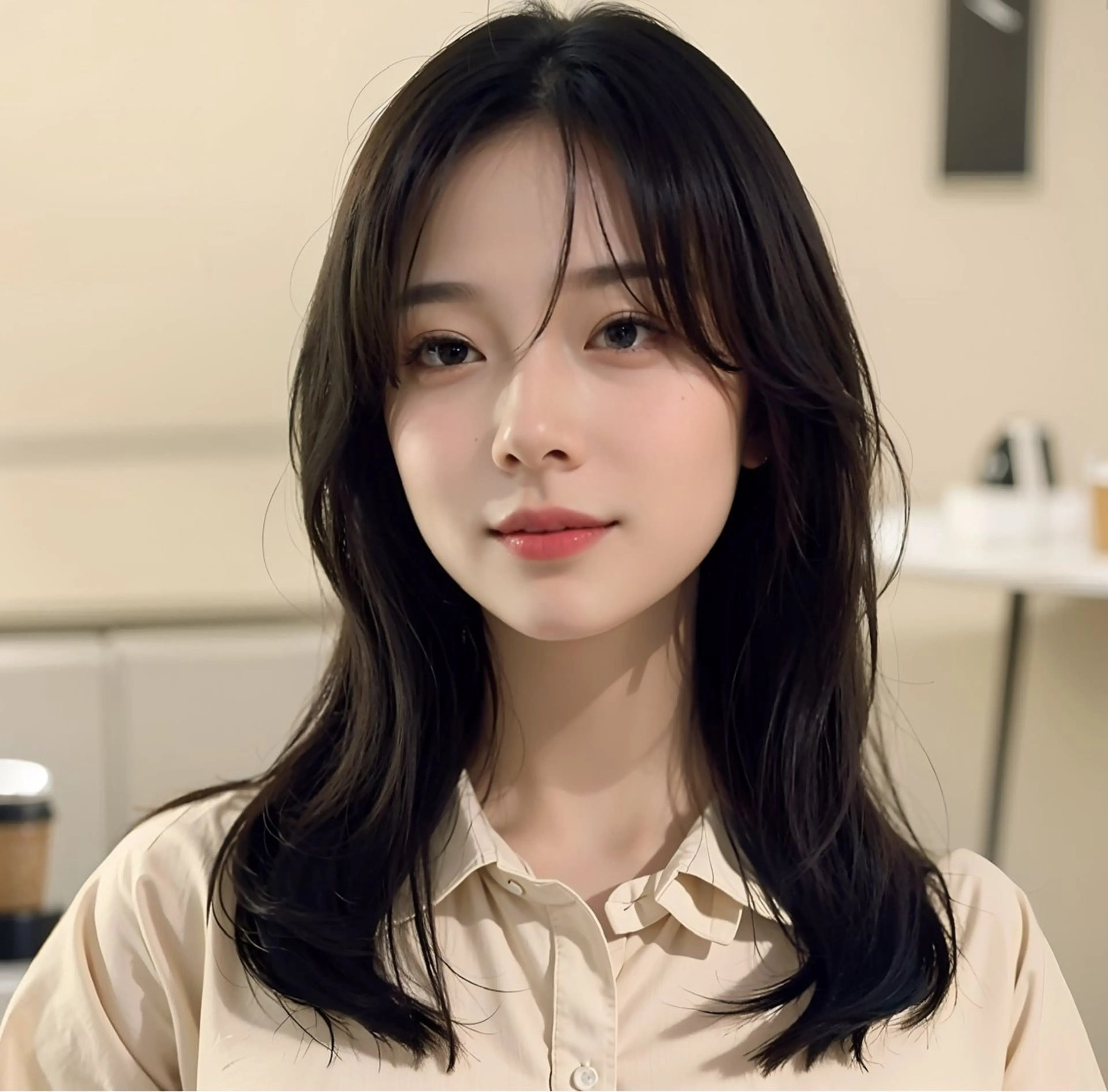セミロング レイヤーカット カットモデル募集 ミネのヘアスタイル