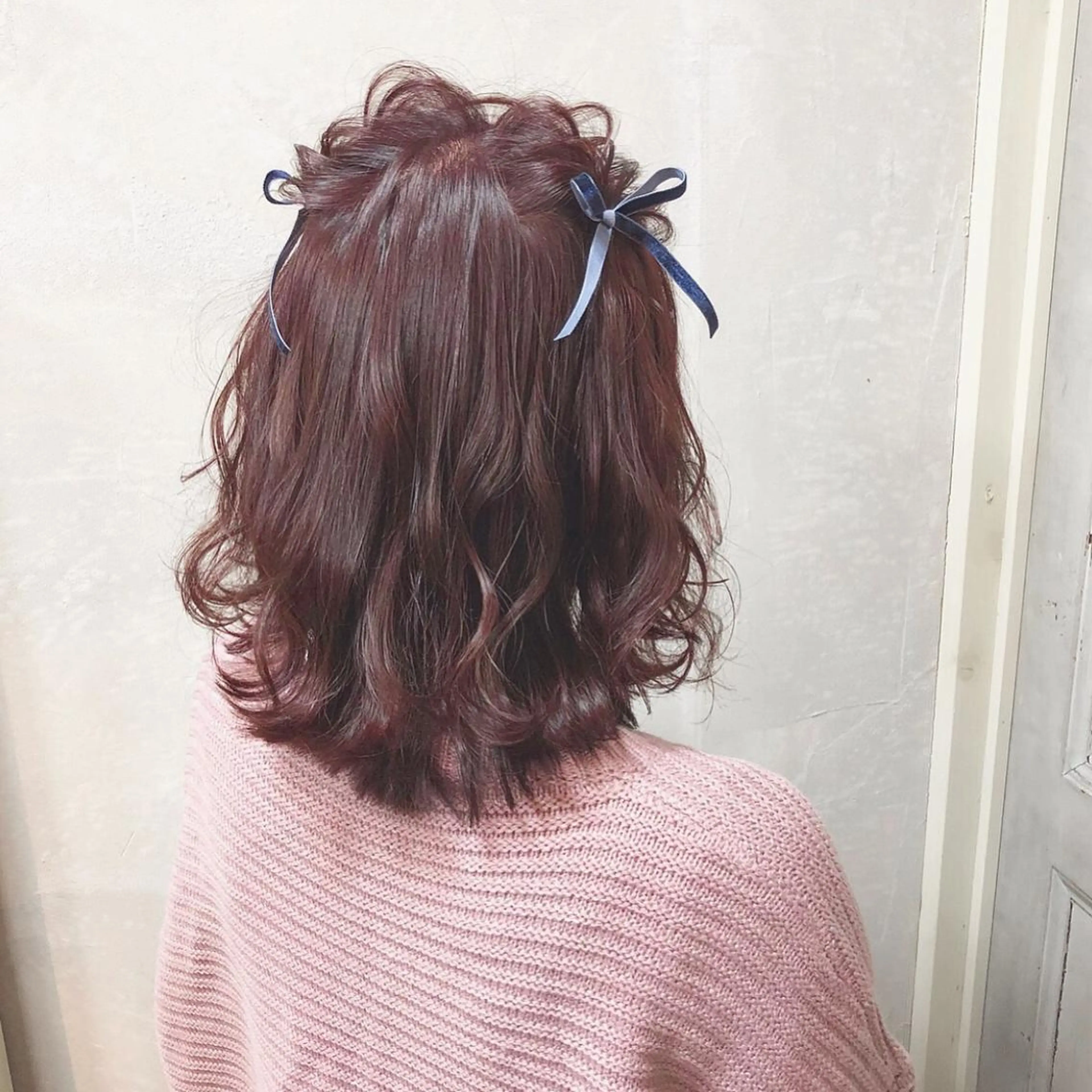 ミディアム カラー ヘアアレンジ ピンクカラー autre所属・大久保 ひでなりのヘアスタイル