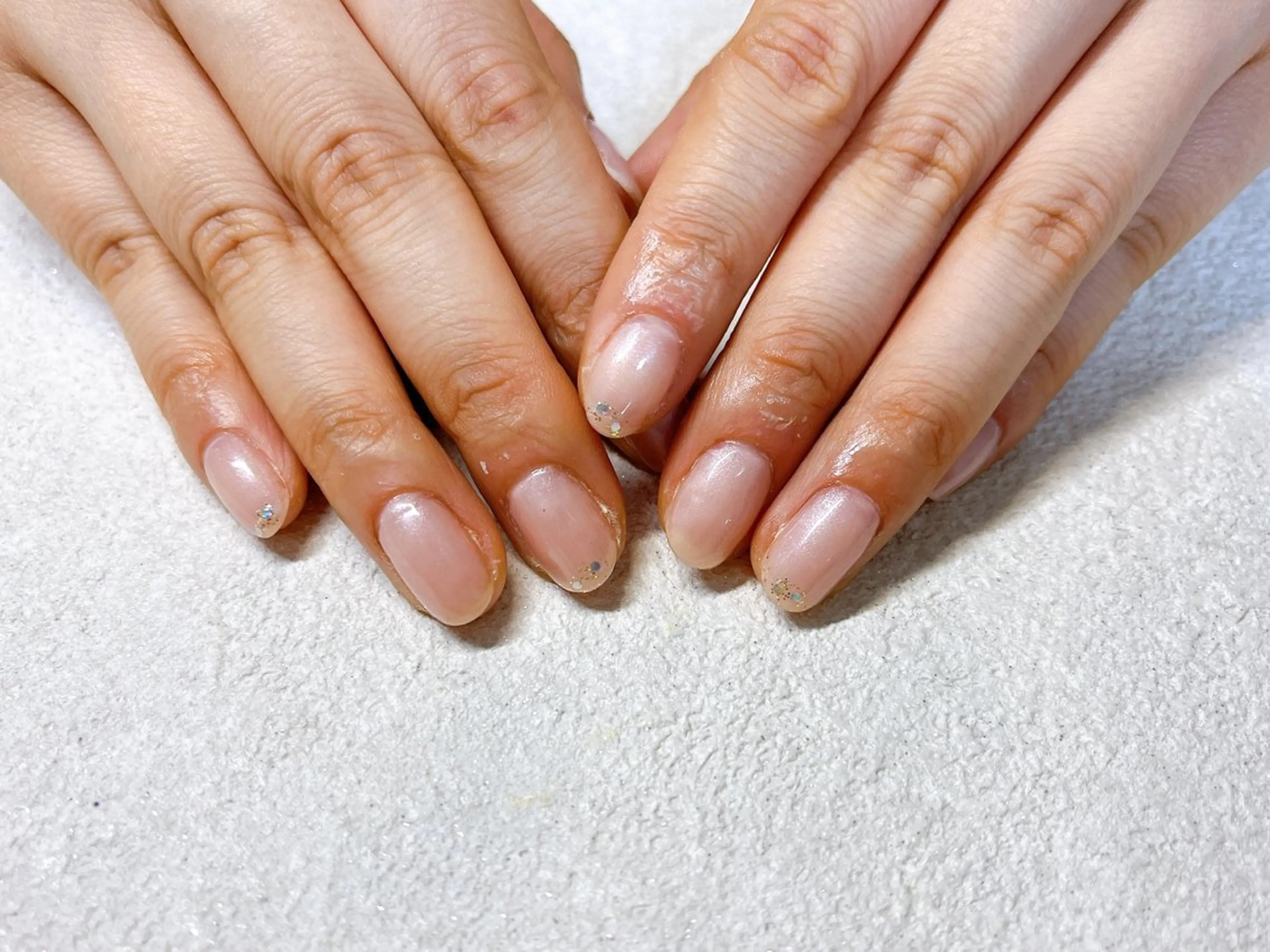 ネイル オーロラネイル フットネイル フレンチネイル ジェルネイル 韓国ネイル ハンドネイル Mogu nail 二子玉川のネイルデザイン