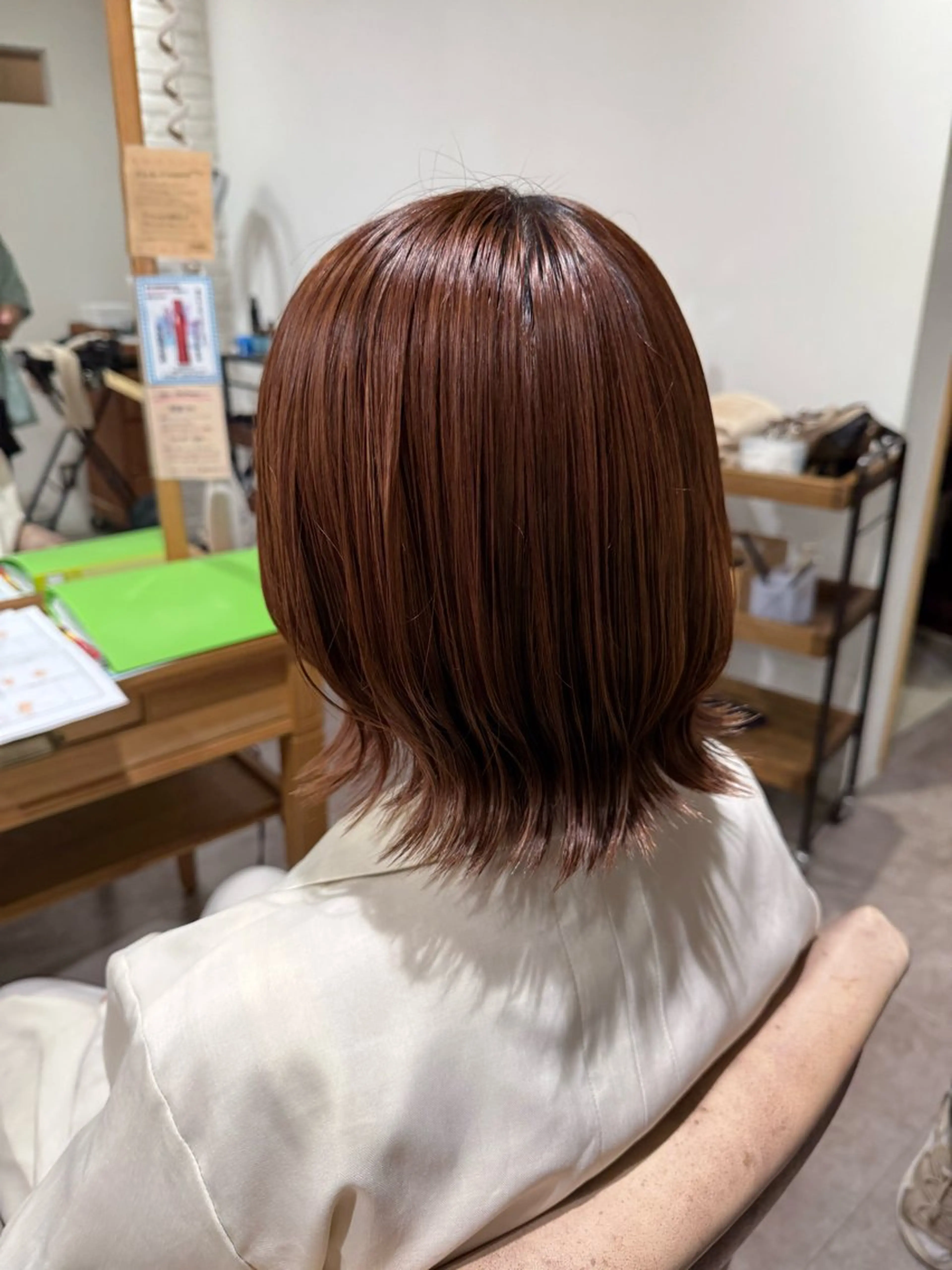 全体カラー＋髪質改善トリートメント🫧の写真