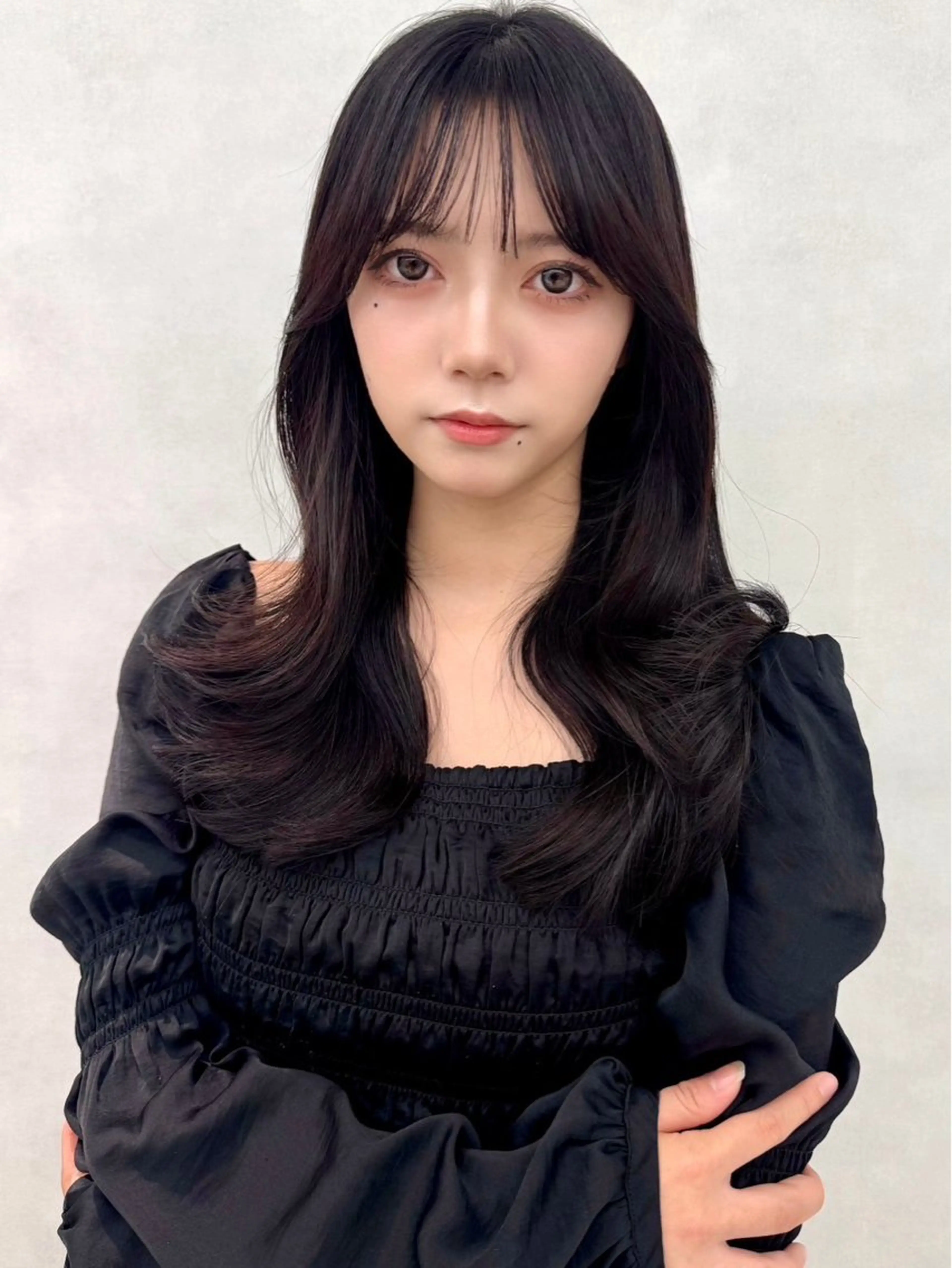 ロング カラー カット ヘアカラー トリートメント 韓国ヘア🇰🇷艶髪 カラー/yui‎🎀のヘアスタイル