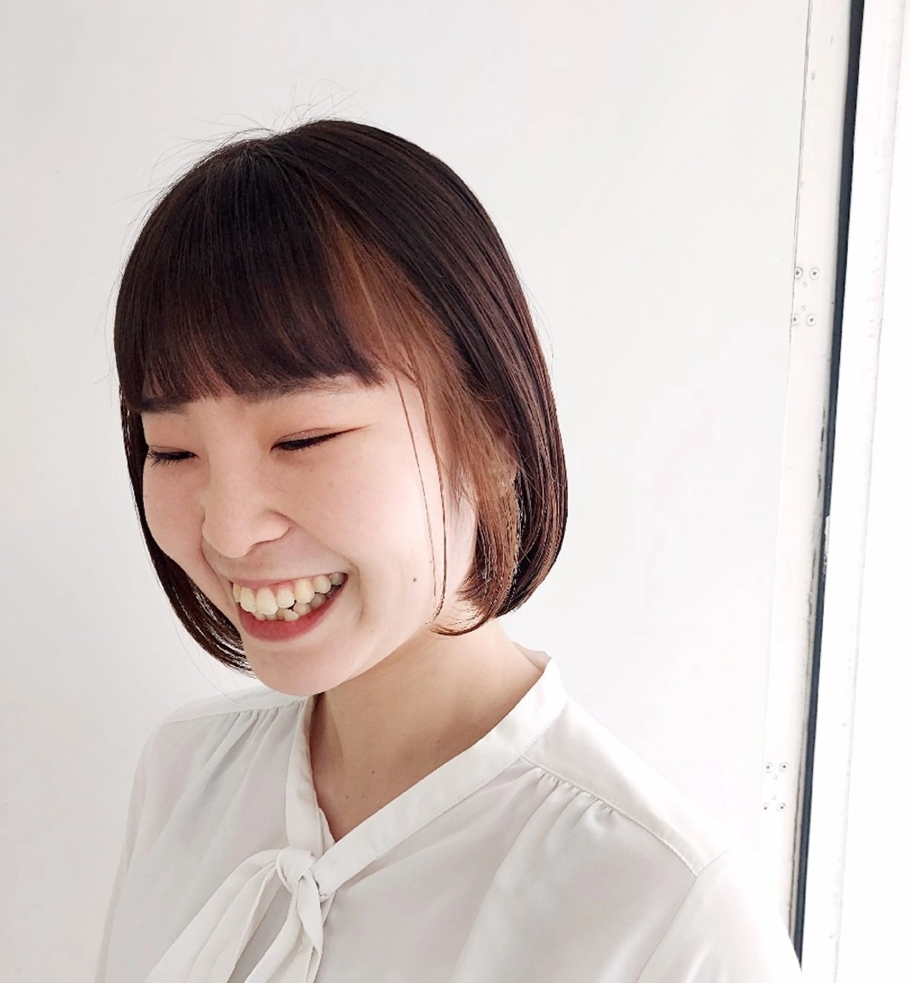 ミディアム カラー インナーカラー ボブ 樋口 千尋のヘアスタイル