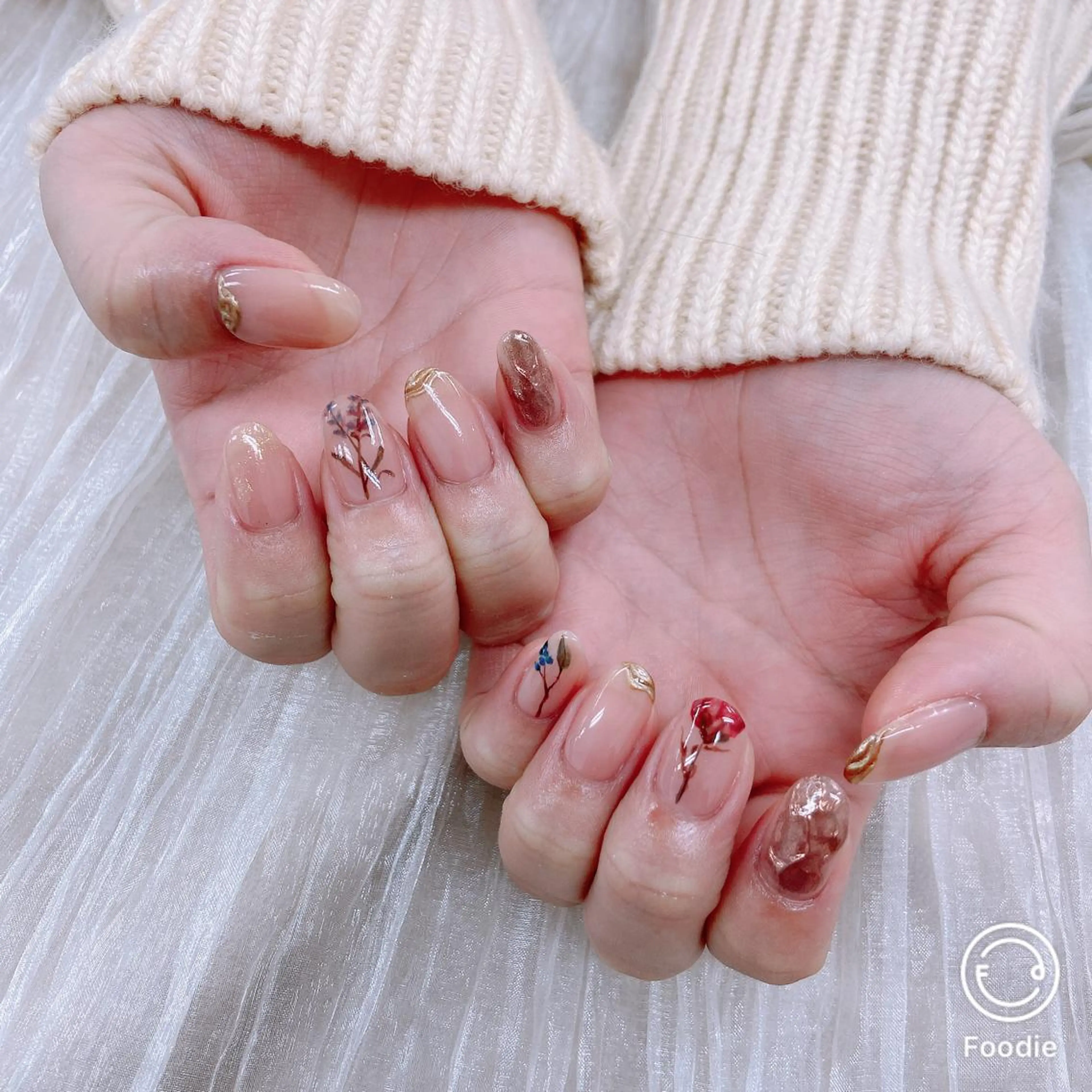 ネイル ニュアンスネイル ネイリスト あこのネイルデザイン