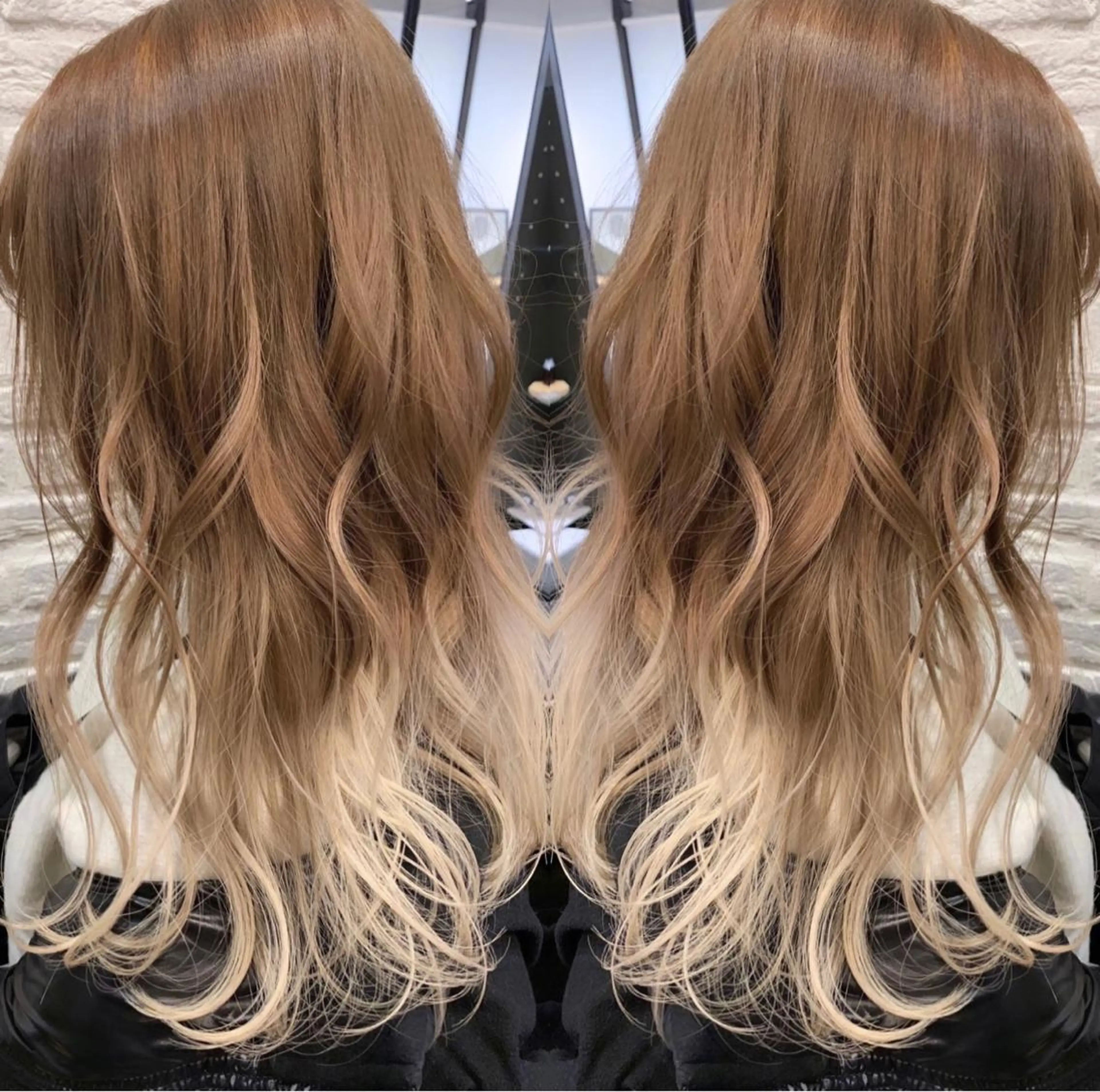 ロング カラー ブリーチ ヘアカラー トリートメント t.a.g所属・韓国レイヤー×艶髪 ハイトーンRyukiのヘアスタイル