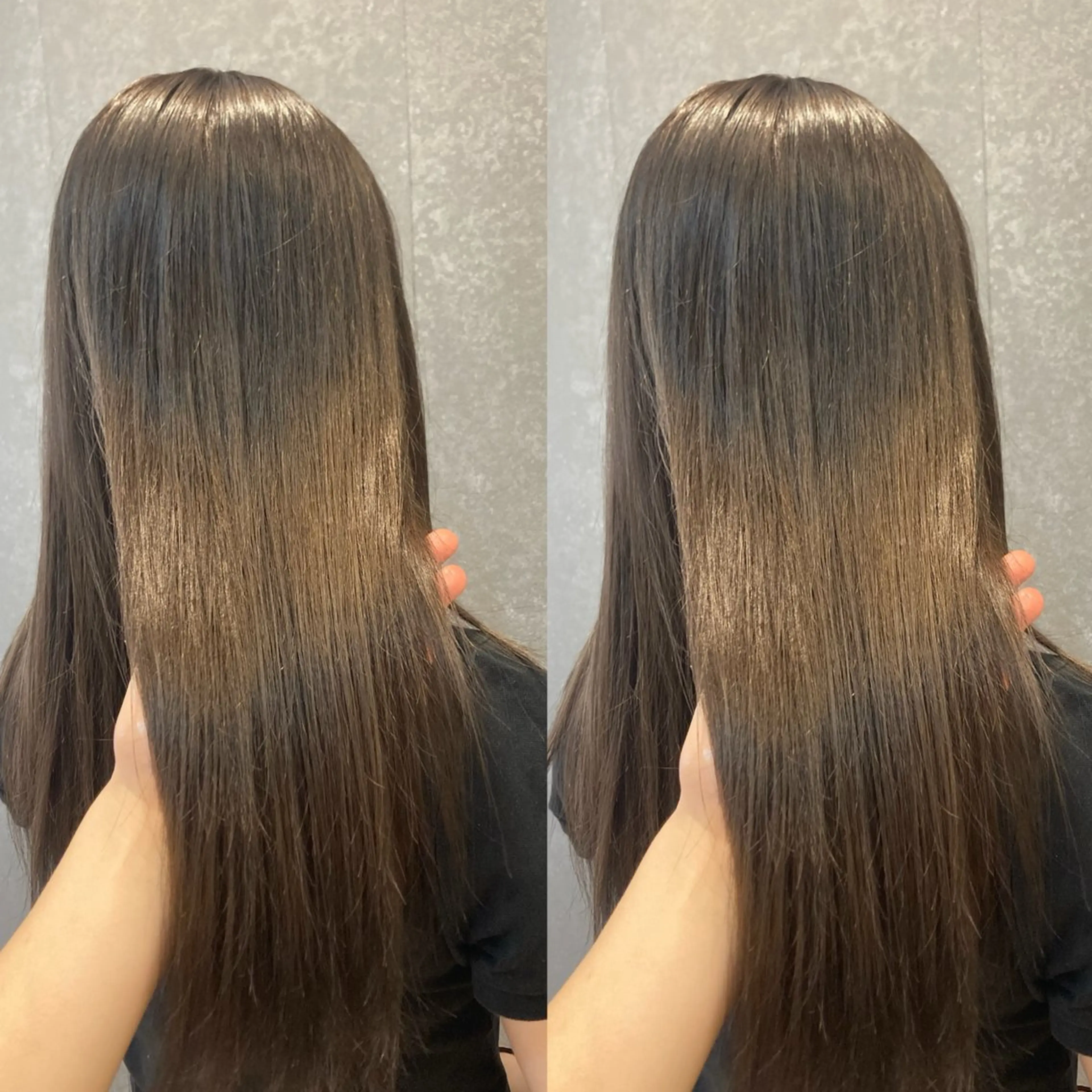 セミロング カラー schon所属・み うのヘアスタイル