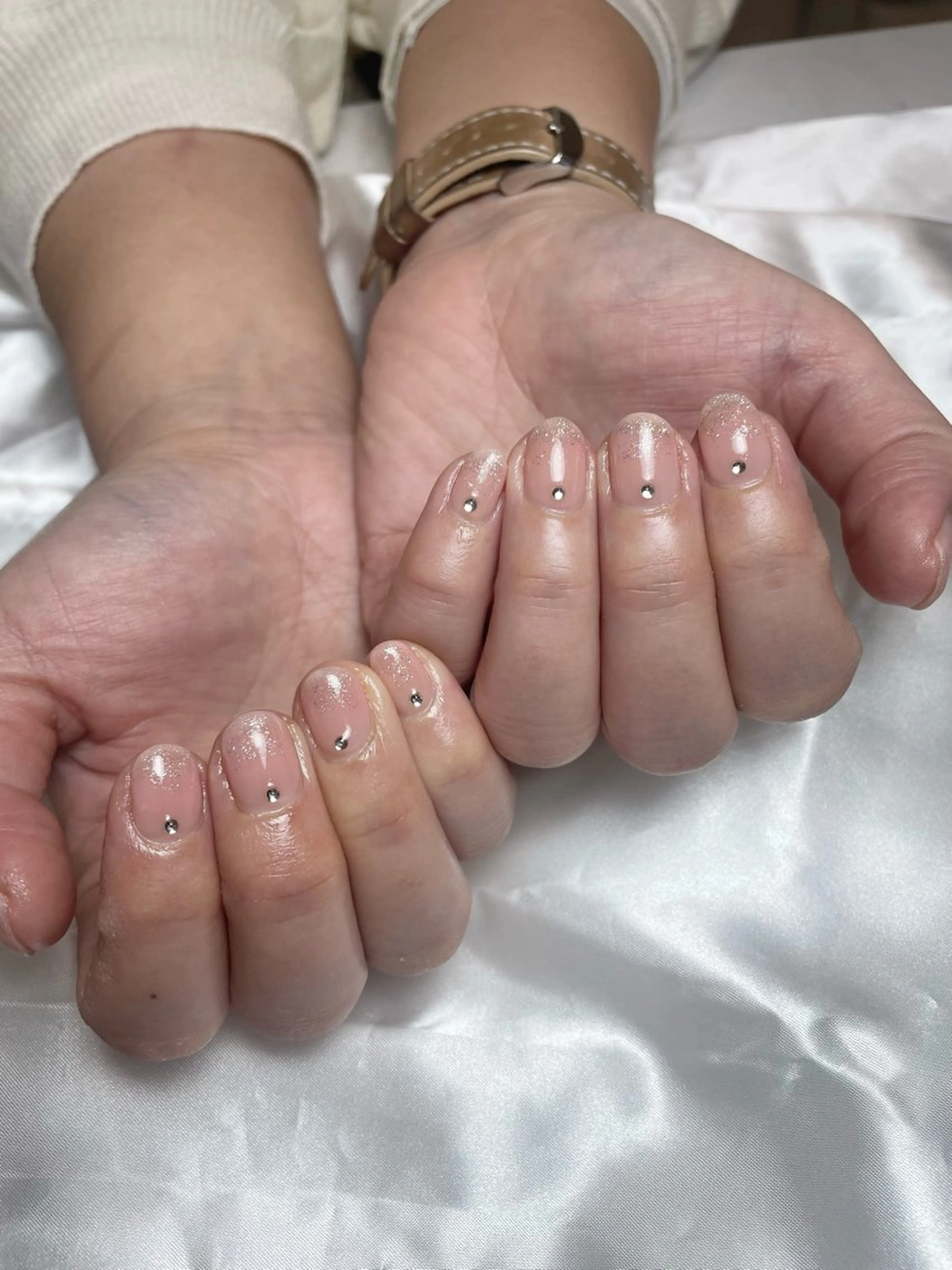 ネイル ラメ(グリッター) ストーンネイル フットネイル Belle nail salonのネイルデザイン