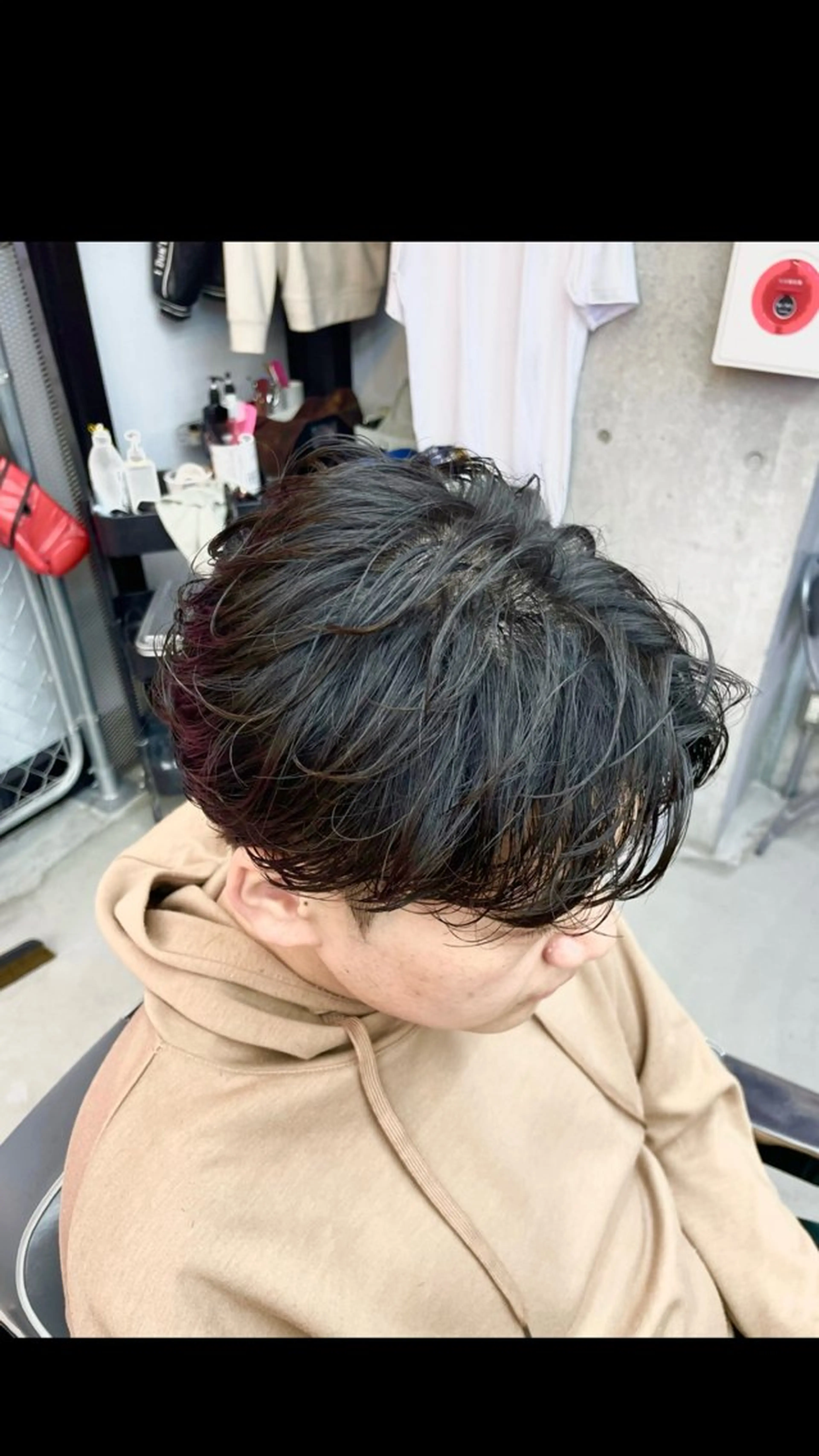 パーマ ヘアアレンジ メンズ センターパート メンズパーマ 似合わせカット特化/ 💈ミナ💈のヘアスタイル