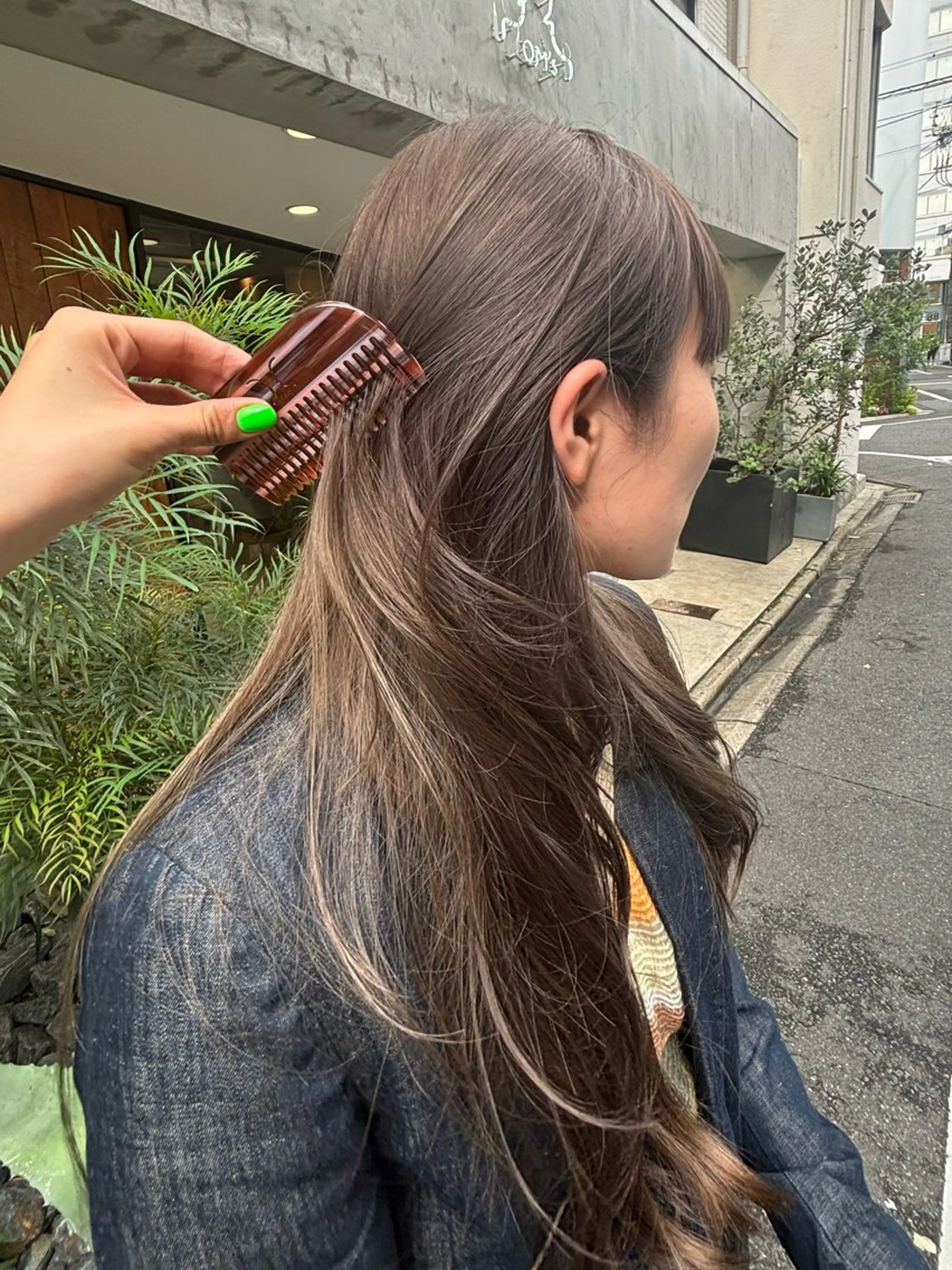 ロング ヘアカラー トリートメント ヘッドスパ 山田 綾乃/メンズカットのヘアスタイル