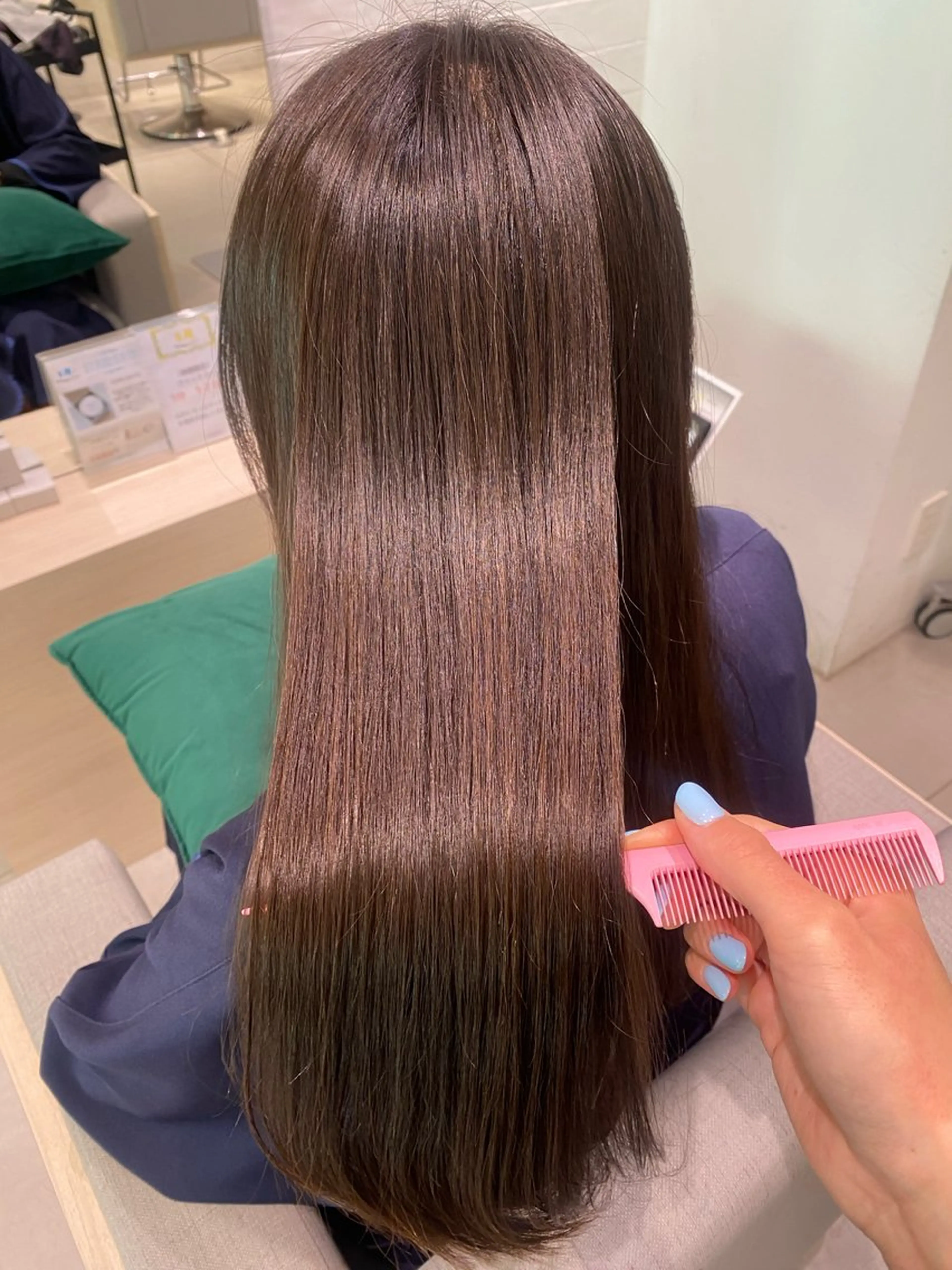 ロング カラー ブラウンカラー 透明感カラー ナチュラルブラウン ヘアカラー トリートメント 銀座/髪質改善/韓国 カラー🍓原田侑依のヘアスタイル