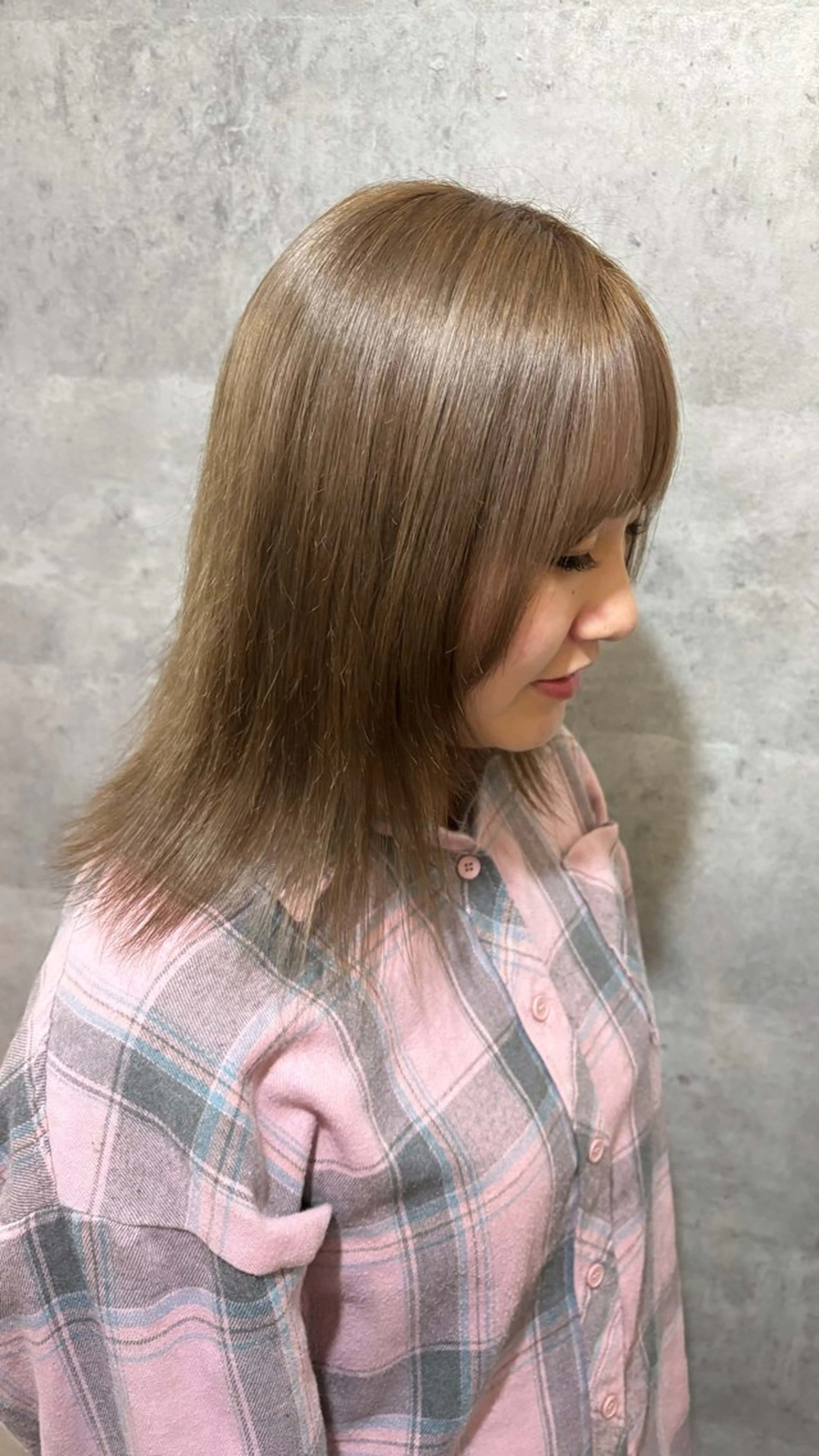 ミディアム ヘアカラー La luna所属・🐘おおうちみお🐘 /🍎暖色カラー🌸のヘアスタイル