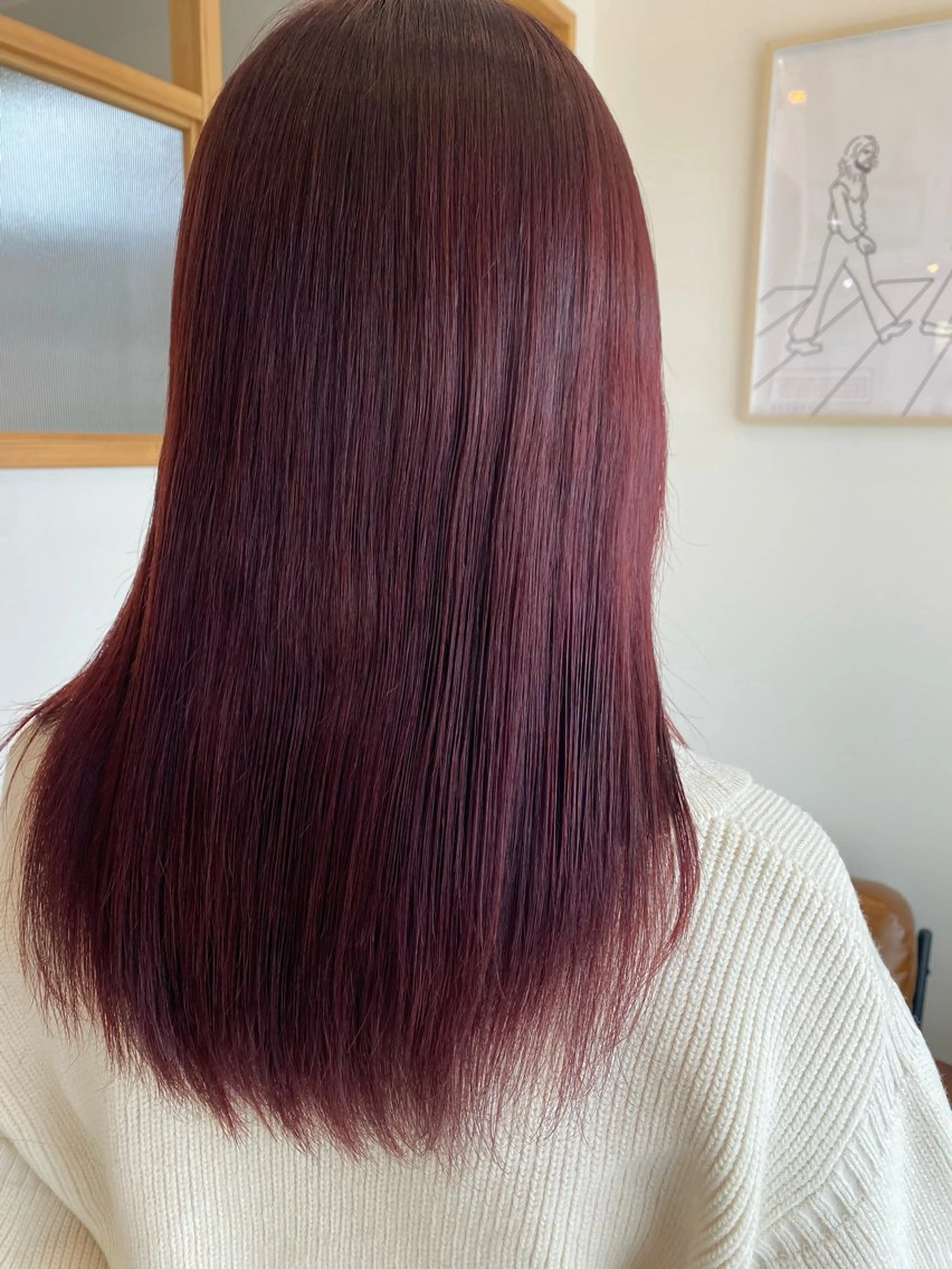 セミロング カラー Sun.所属・Sun./山口市 三浦菜月のヘアスタイル