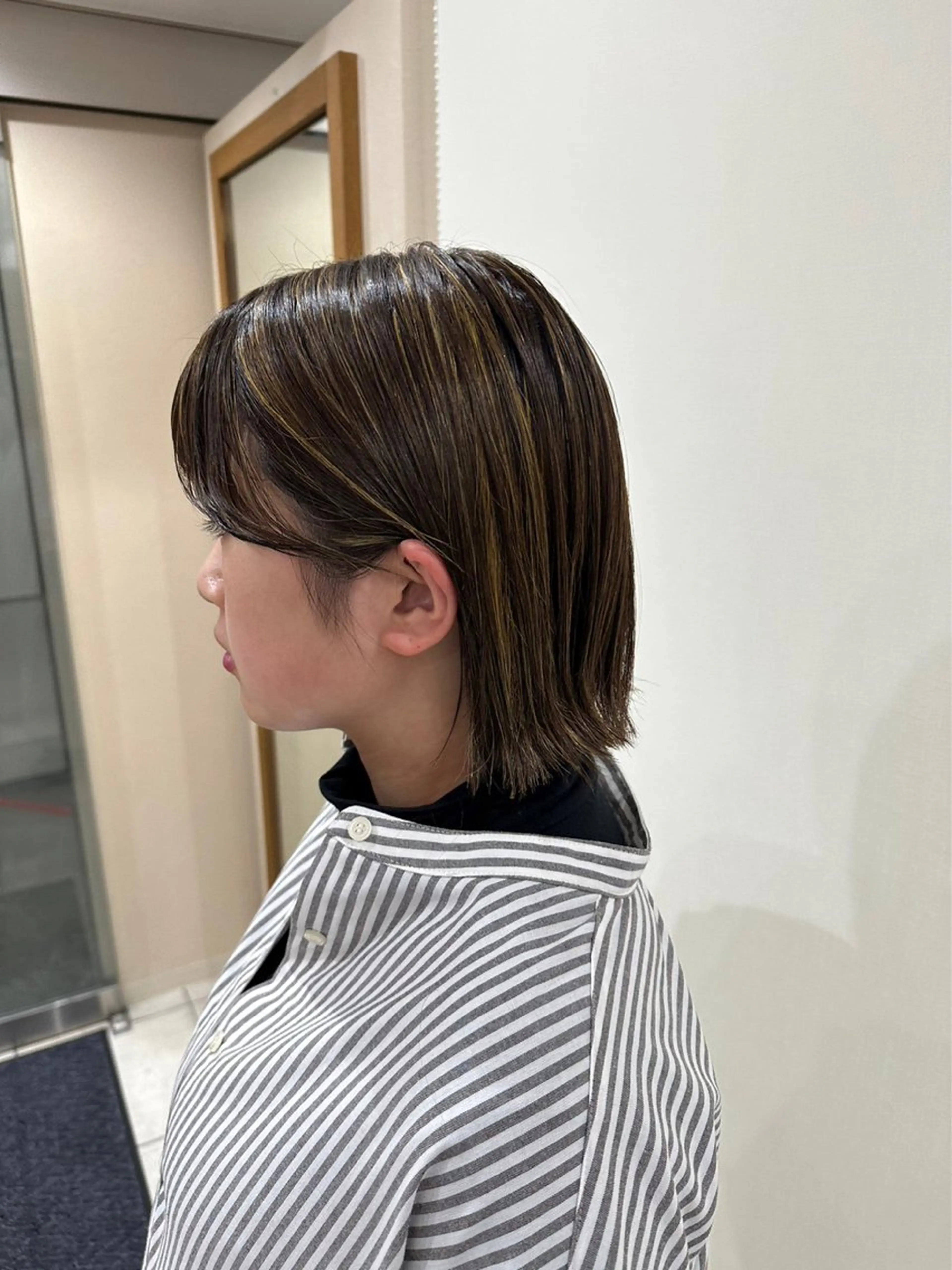 ミディアム カラー amble luxe 髪質改善 💕のヘアスタイル