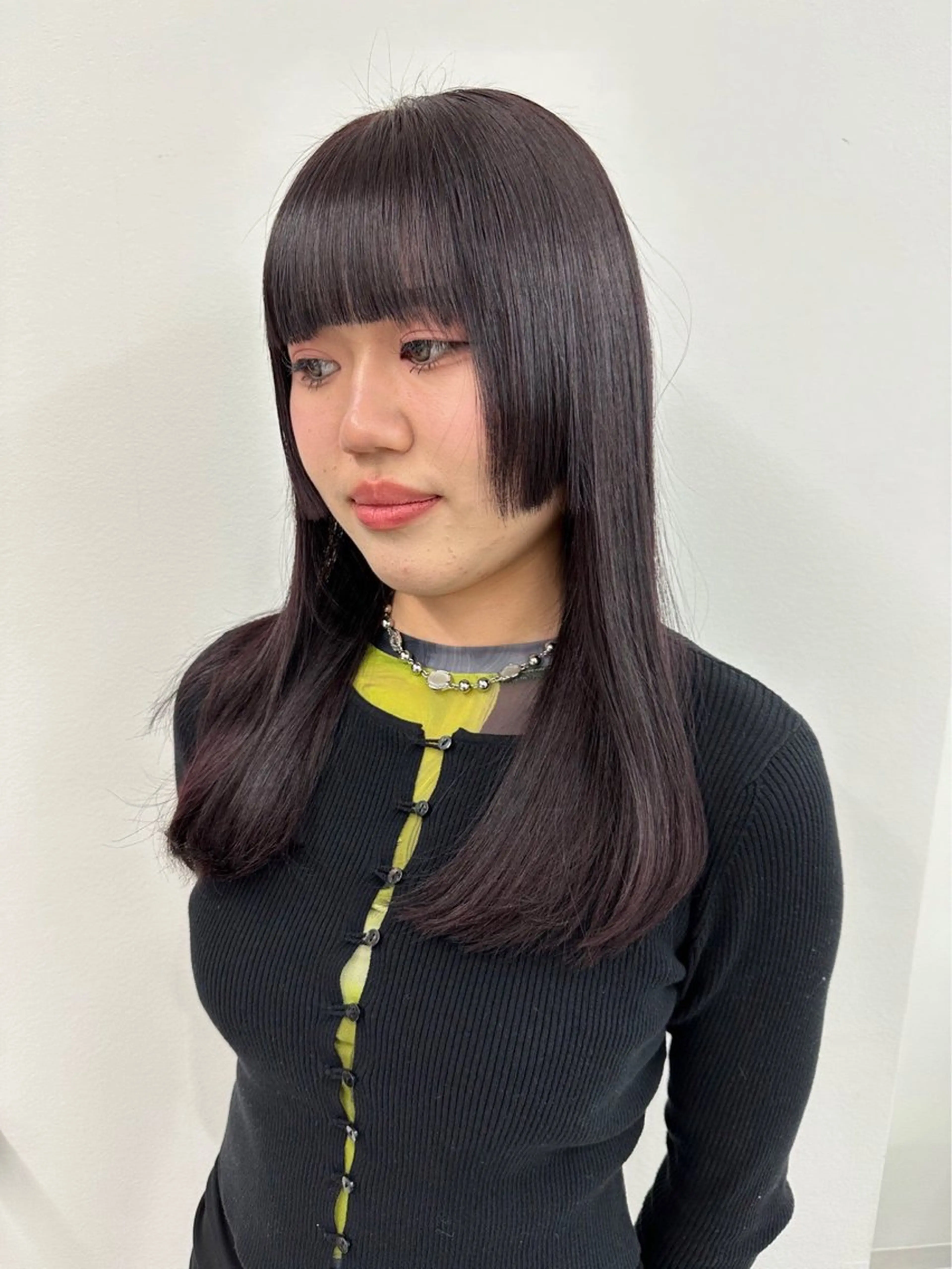 ロング カラー ヘアカラー トリートメント 🍒ワイン系 ウルフカット🍒拓未のヘアスタイル