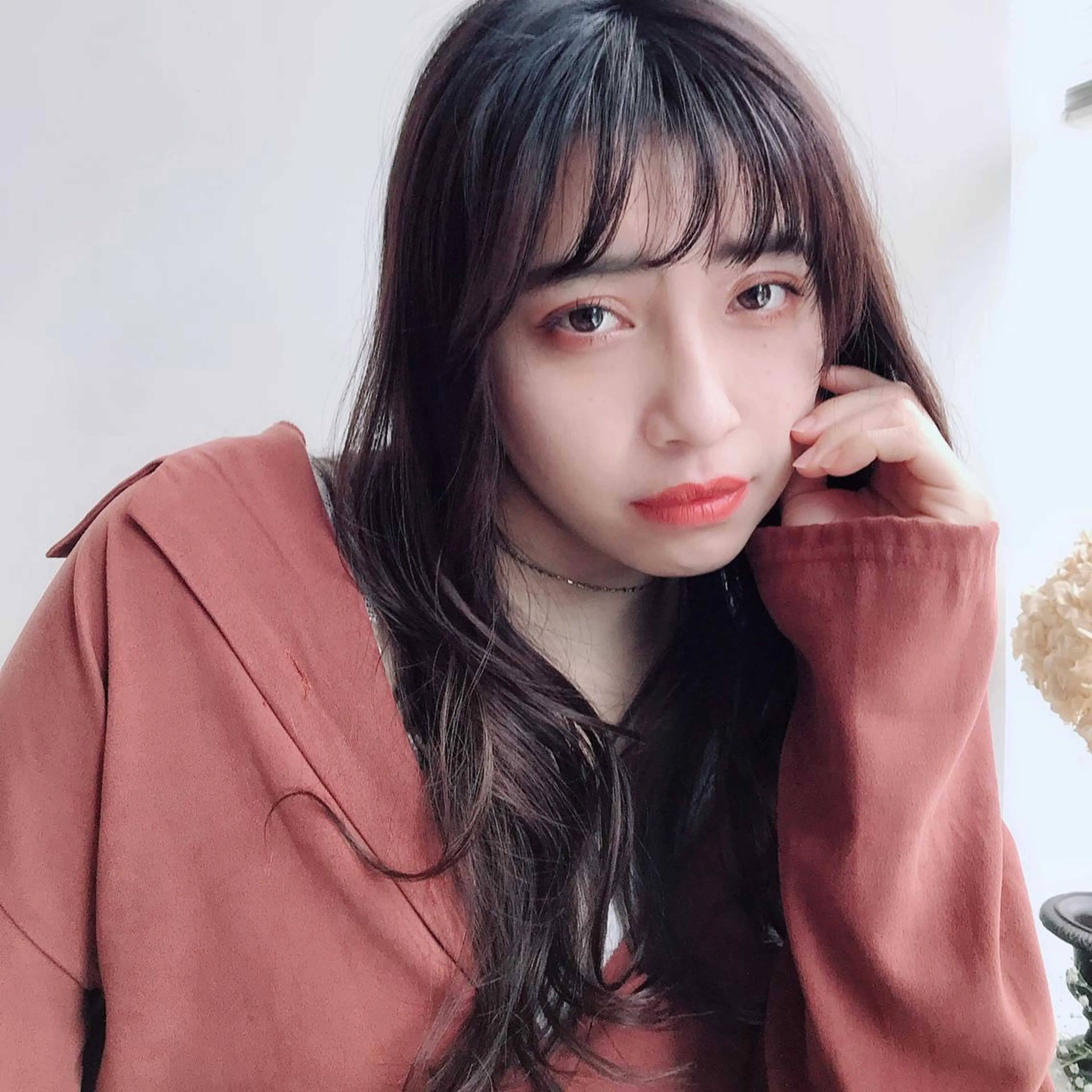 ロング カラー パーマ シースルーバング 大人お洒落女子❤︎ Ayakoのヘアスタイル