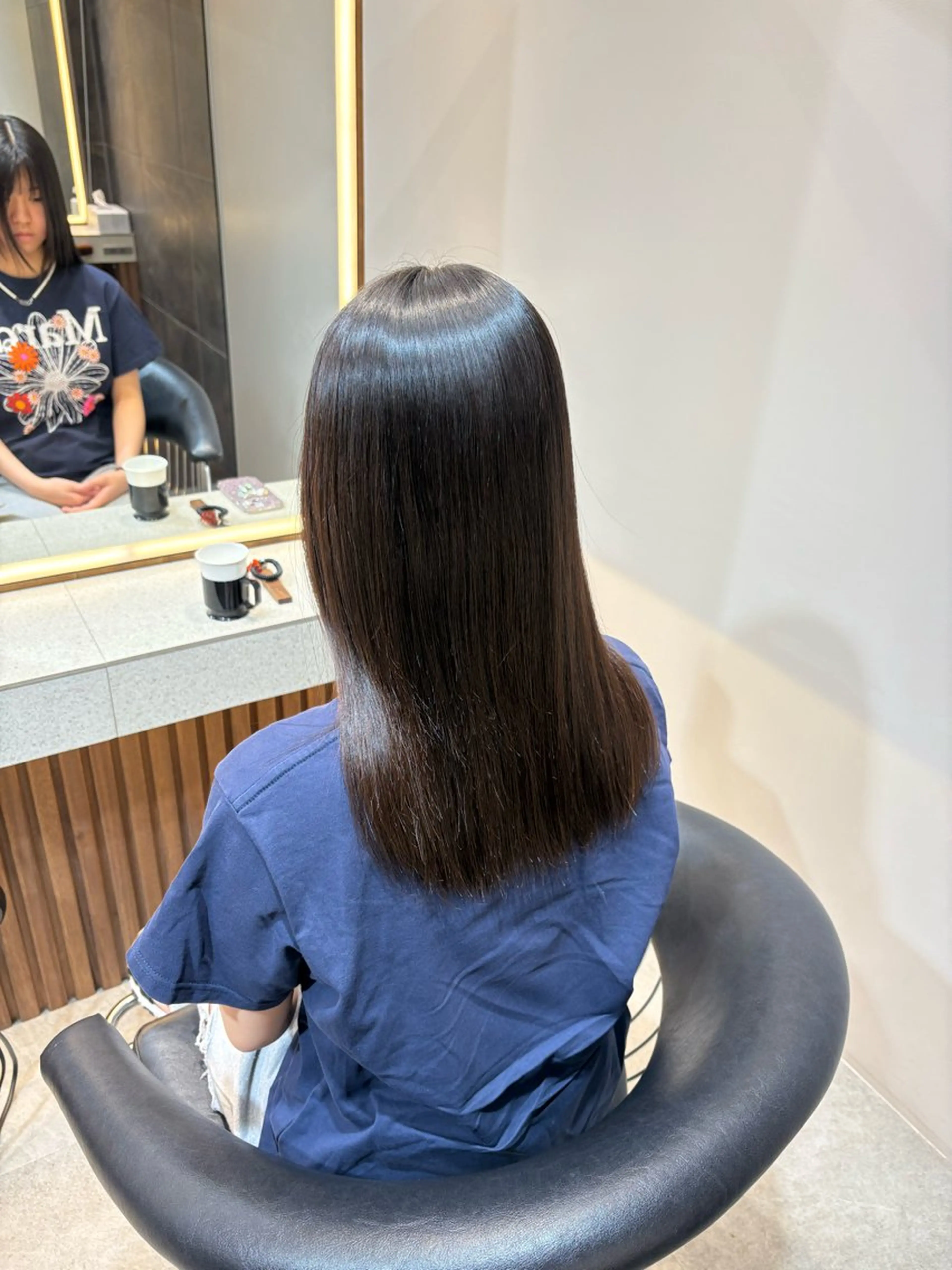 ミディアム 田中 柚莉愛のヘアスタイル