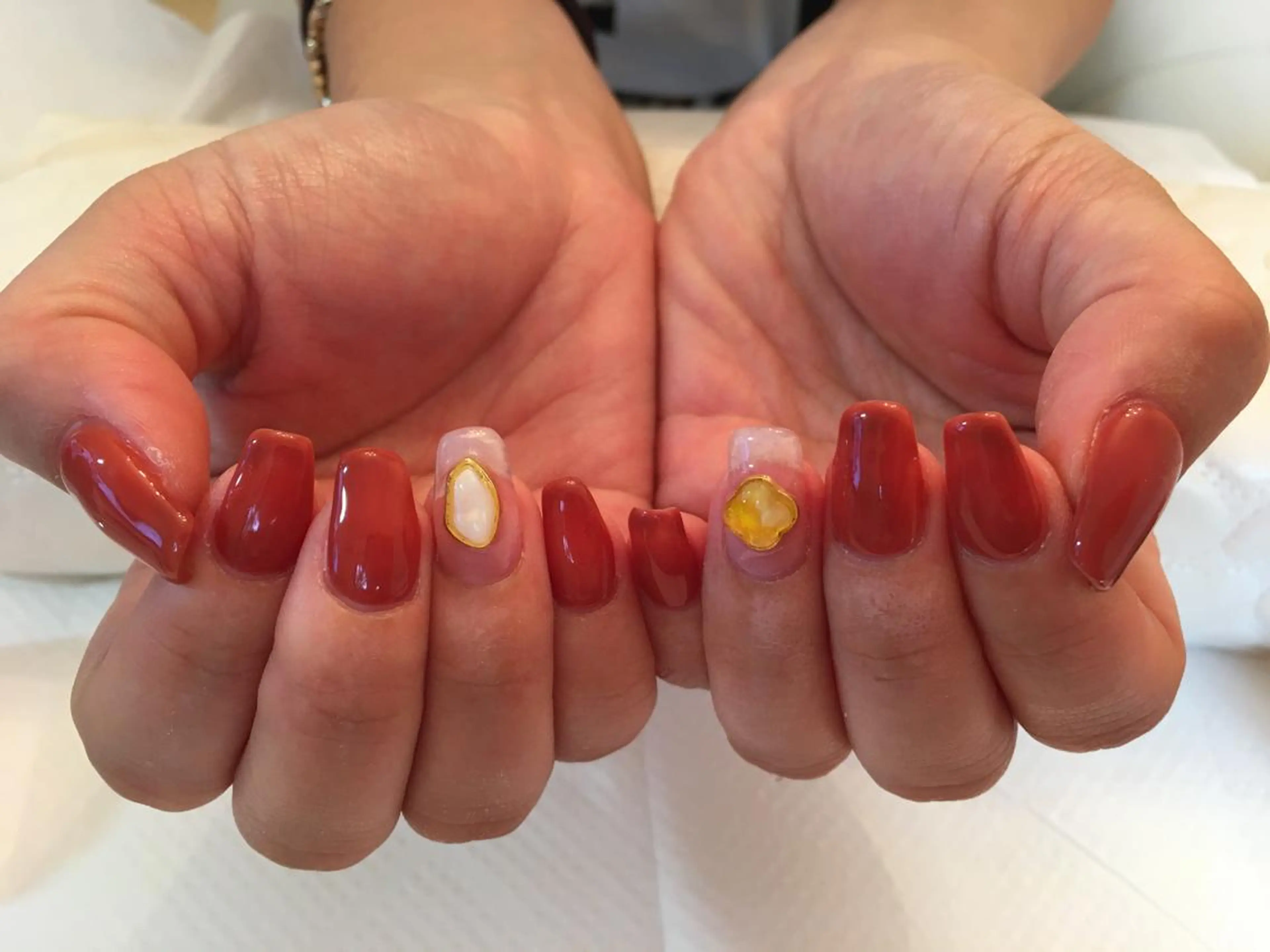 ネイル ブラウン ネイルサロン ショコラのネイルデザイン